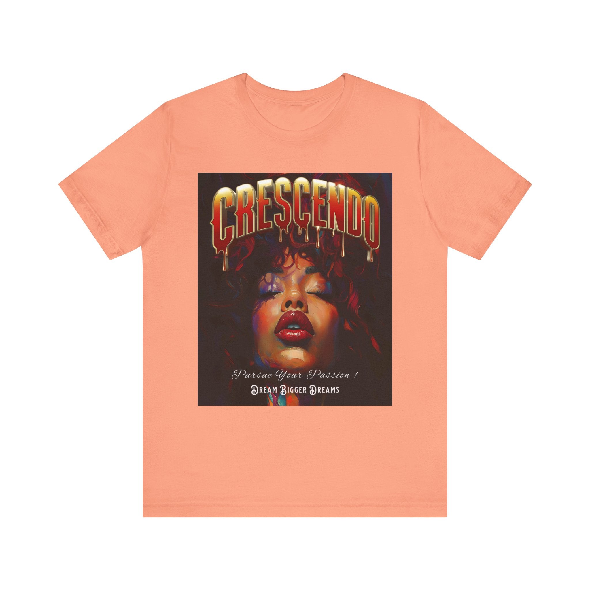 Crescendo Unisex Tee Word play message That means take your life to the highest hight's - Angel Body