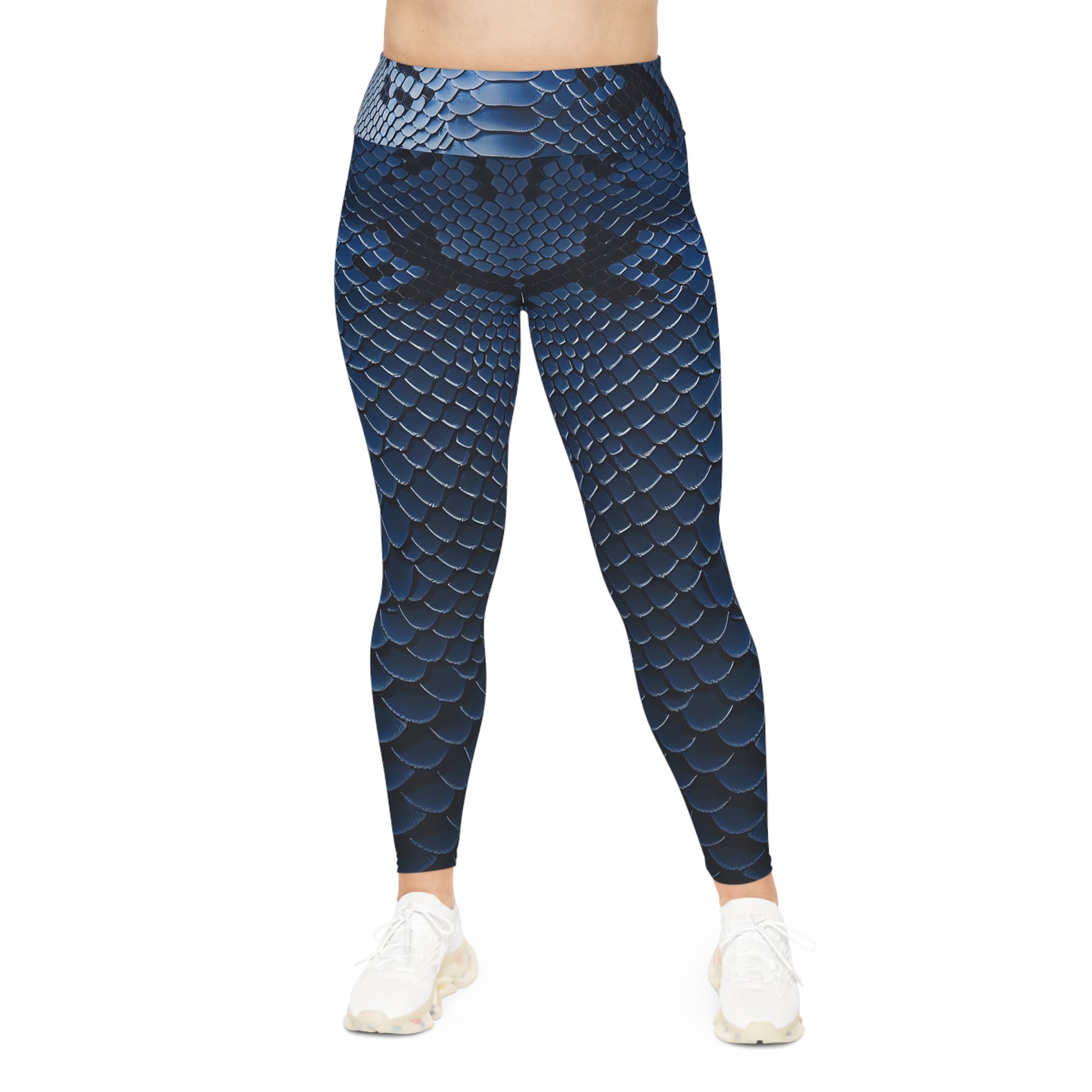 Stylish Plus Size Snake Print Leggings - Perfect for Active Living and Casual Wear - Angel Body