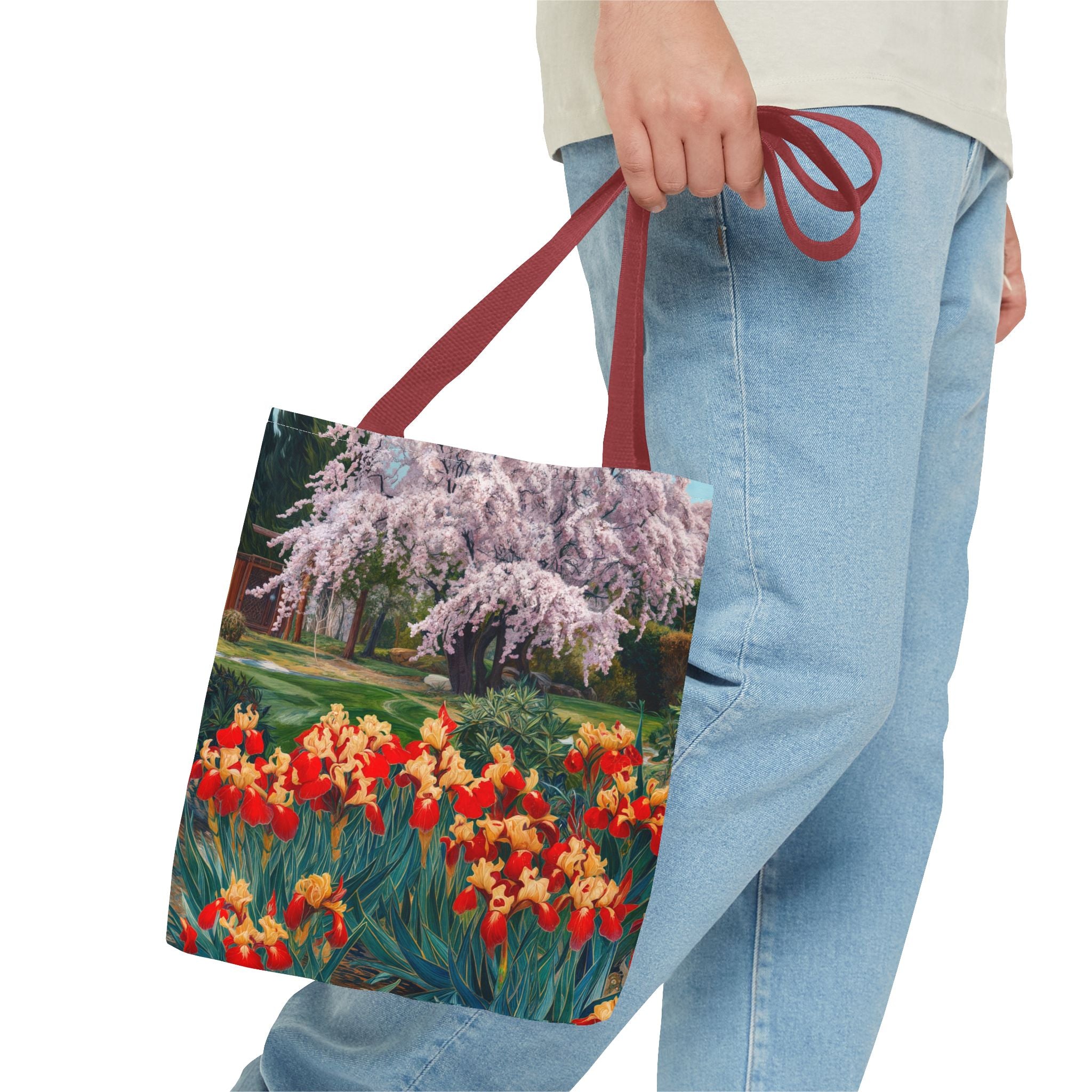 Nature-Inspired Floral Tote Bag - Perfect for Spring Celebrations - Angel Body