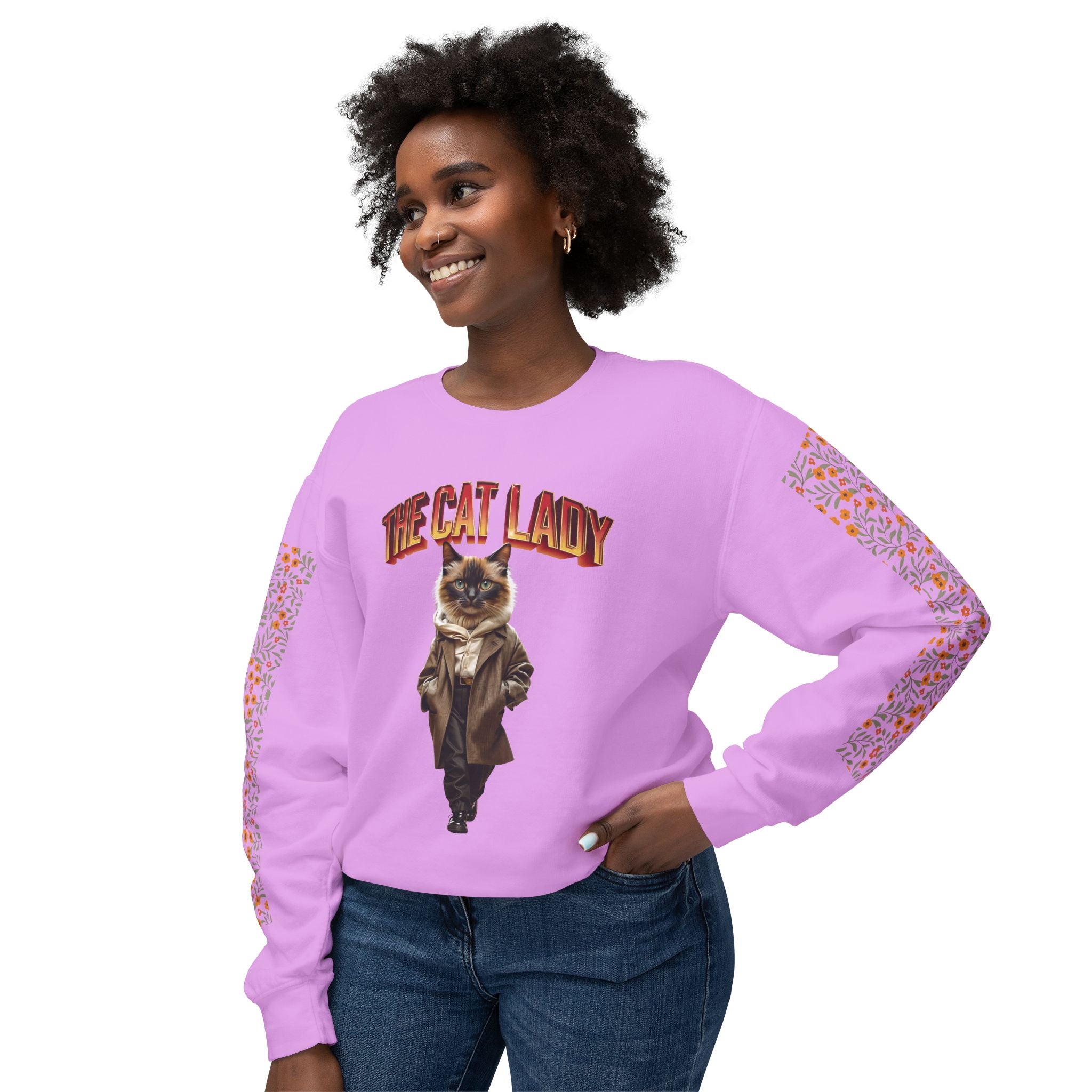 Unisex Lightweight Crewneck Sweatshirt - Angel Body