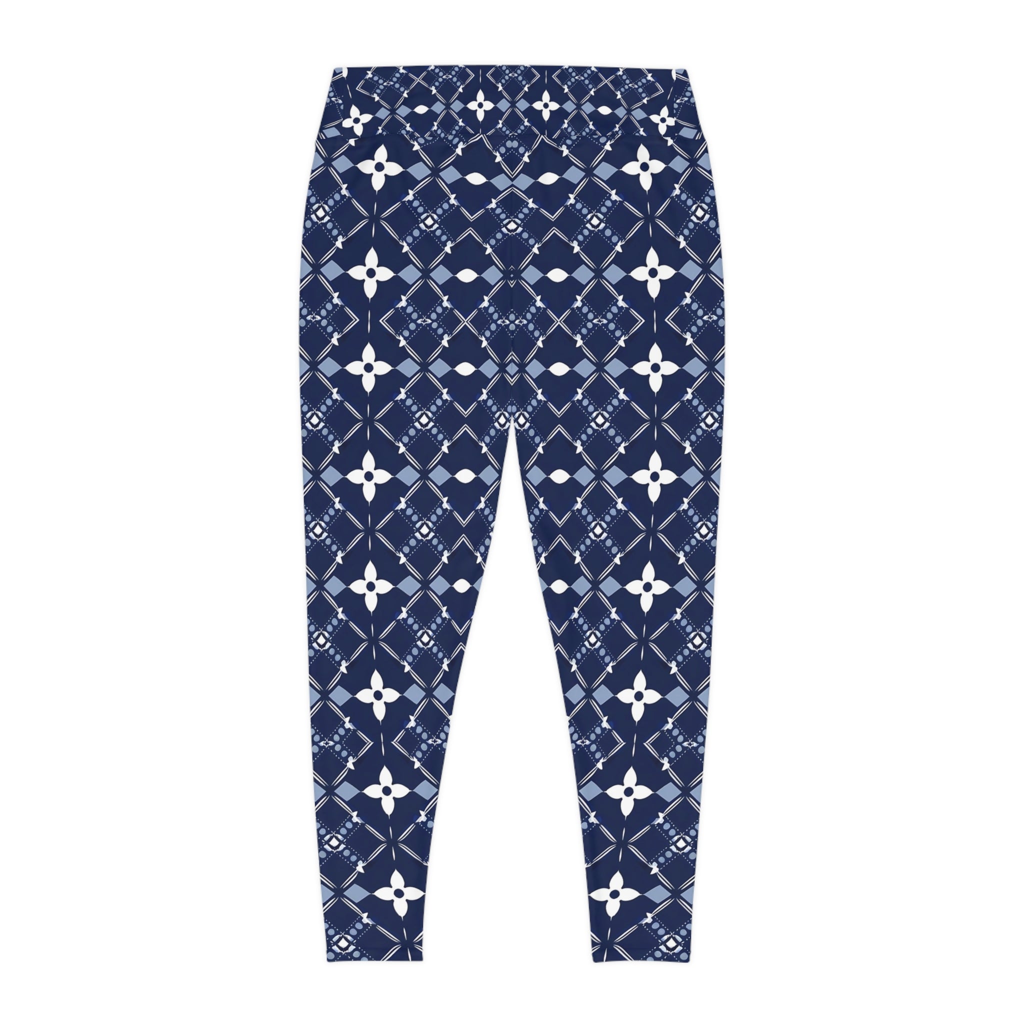 Floral Pattern Plus Size Leggings for Everyday Comfort - Angel Body