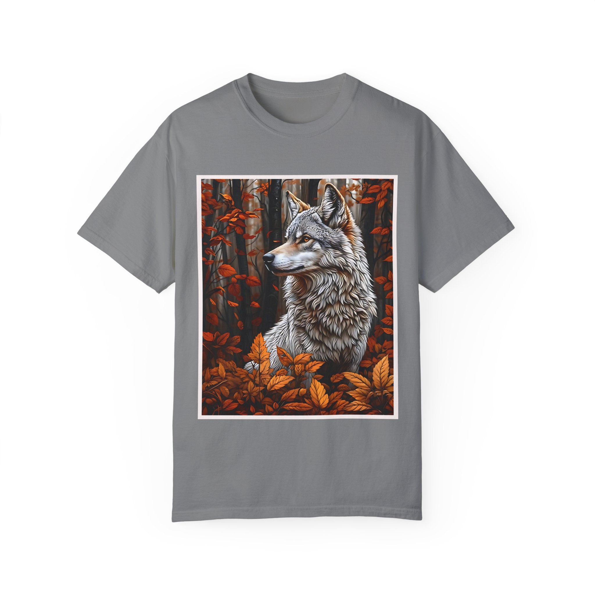 Wolf Art Unisex Garment-Dyed T-Shirt | Nature-Inspired Clothing - Angel Body