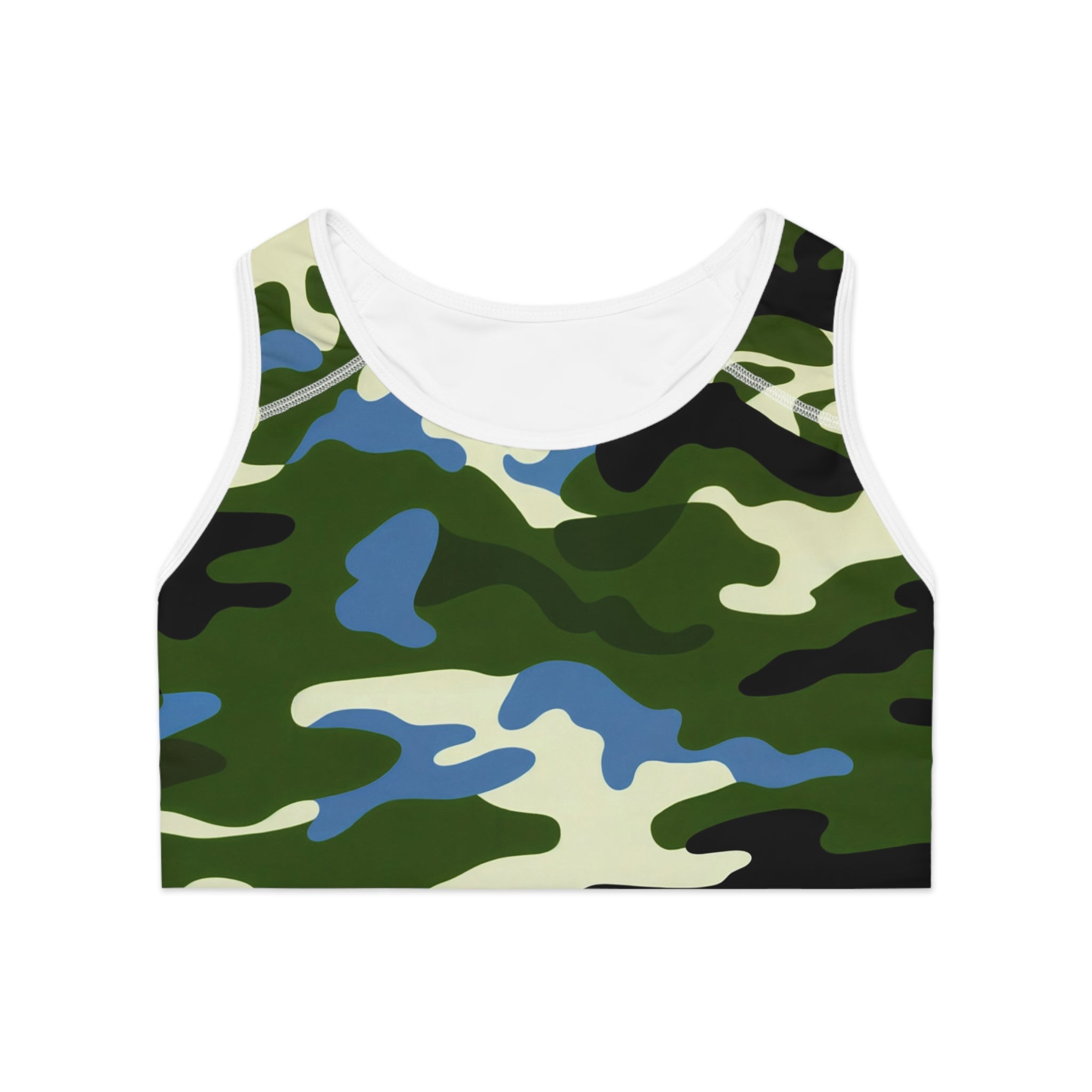 Camo Sports Bra - Stylish Activewear for Fitness Enthusiasts - Angel Body