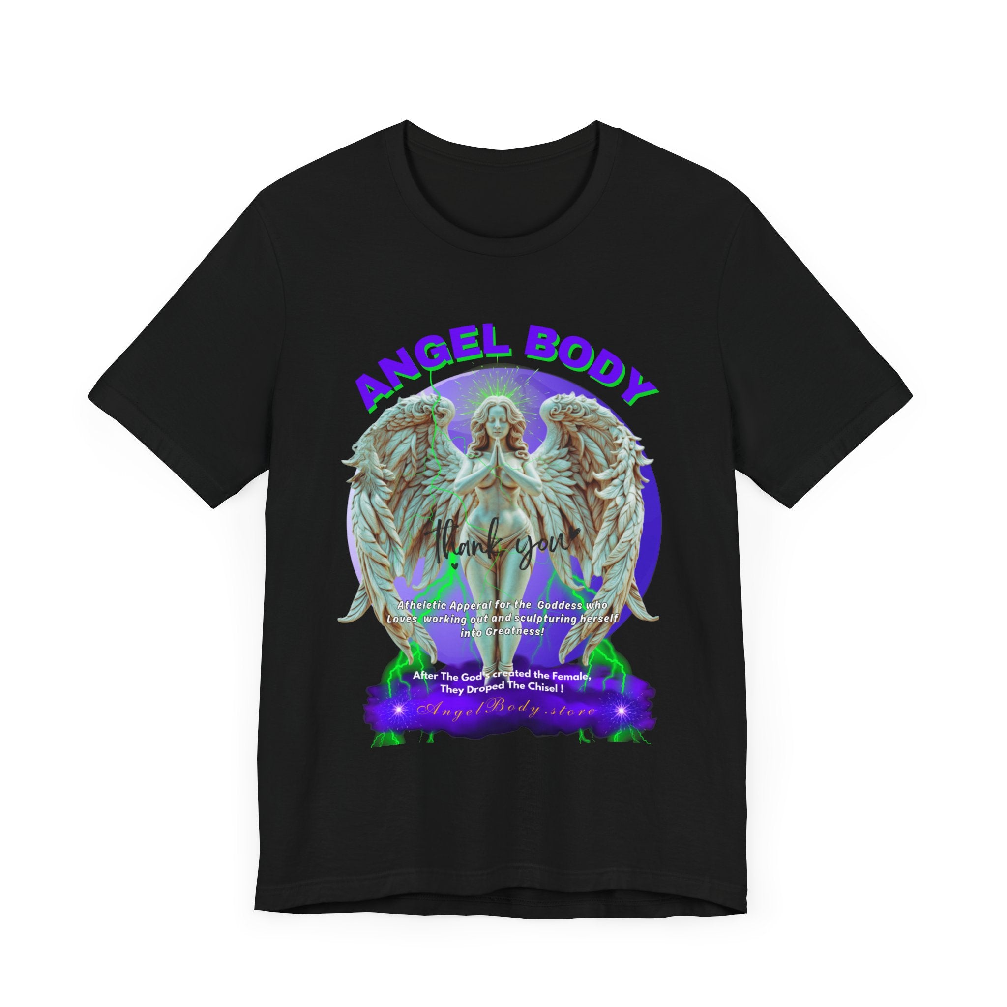 Unisex Jersey Short Sleeve Tee: Guardian Angel Spiritual Warrior 4 - Angel Body