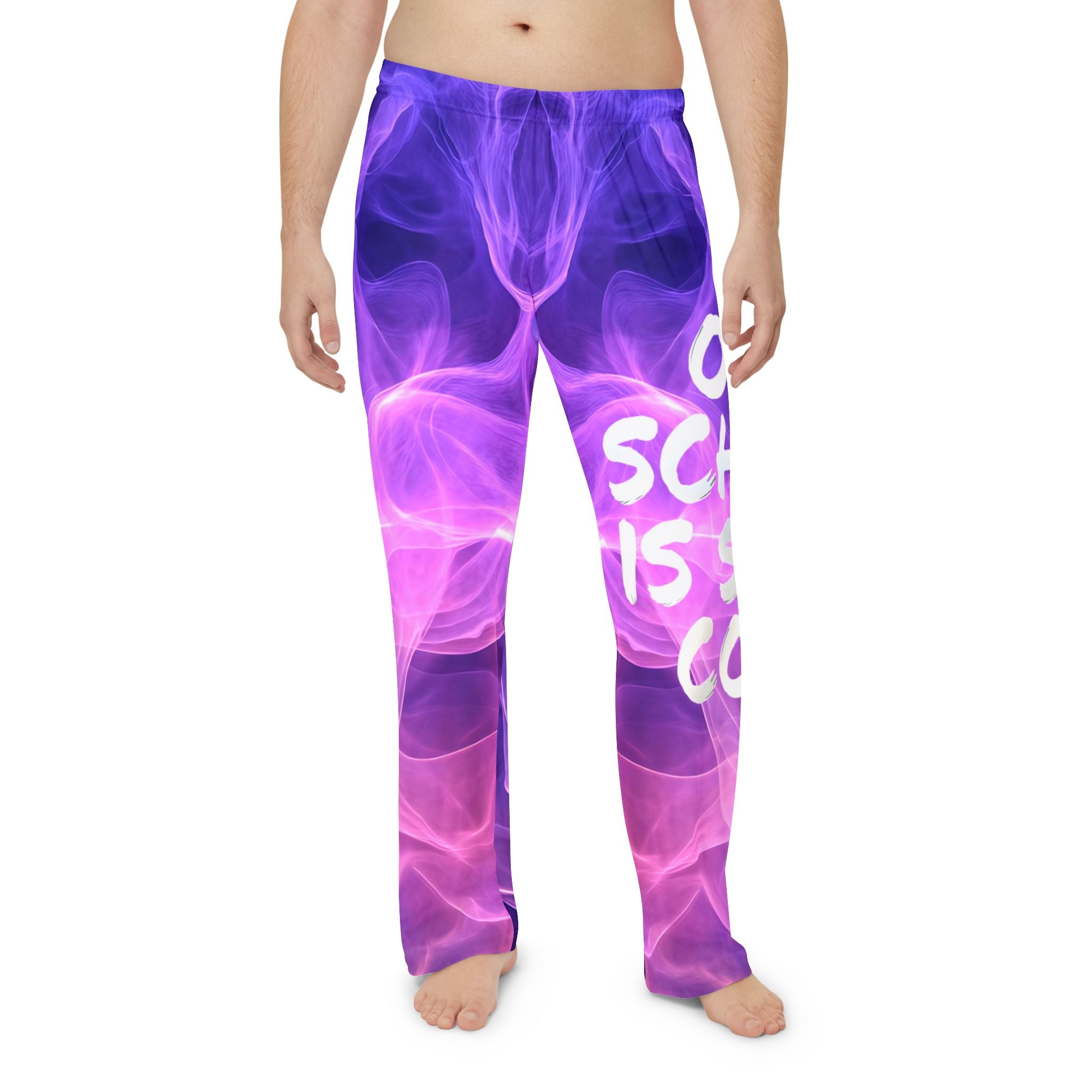 Men's Chill Vibe Pajama Pants - Retro Cool Design - Angel Body