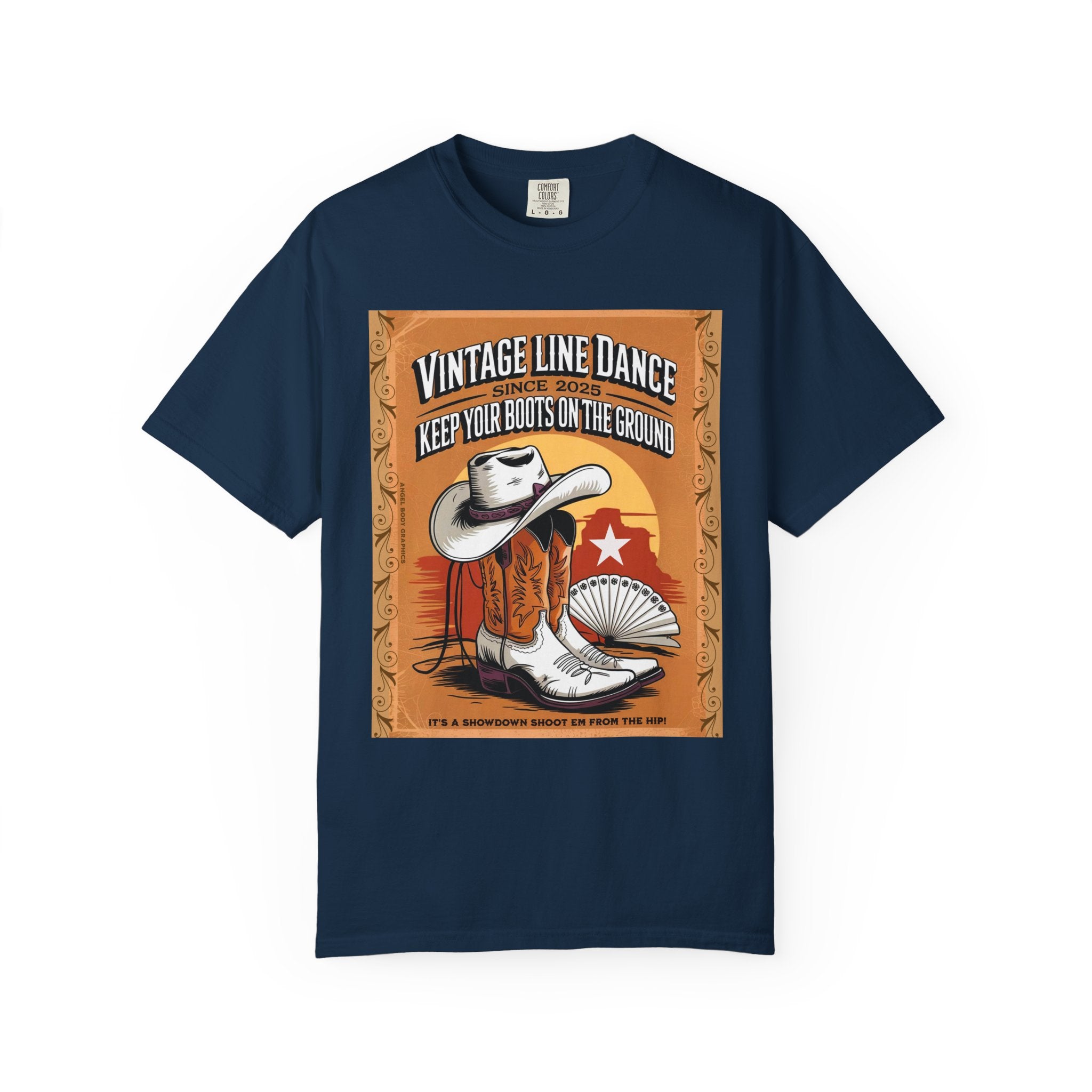 Vintage Line Dance T-Shirt - Keep Your Boots on the Ground
