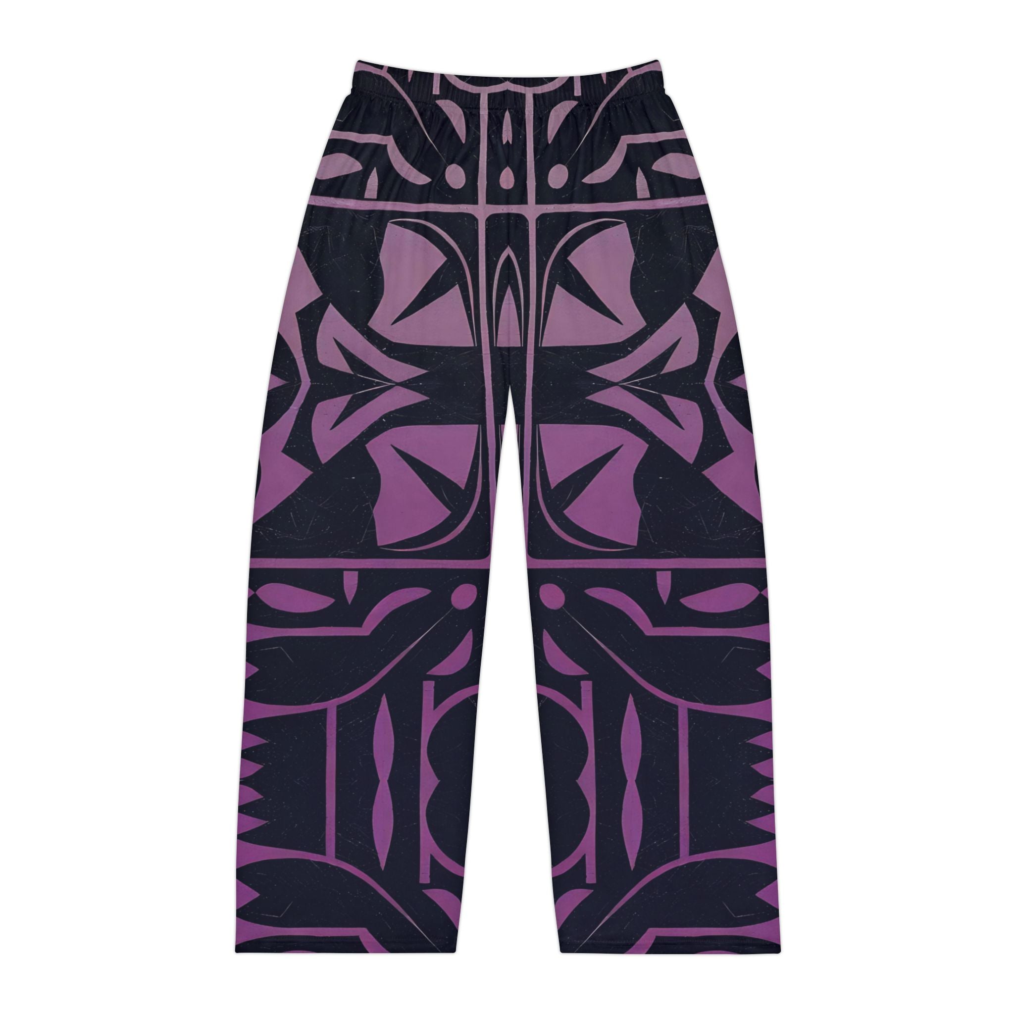 Men's Pajama Pants with Unique Geometric Design - Comfortable Loungewear for Relaxation and Sleep - Angel Body
