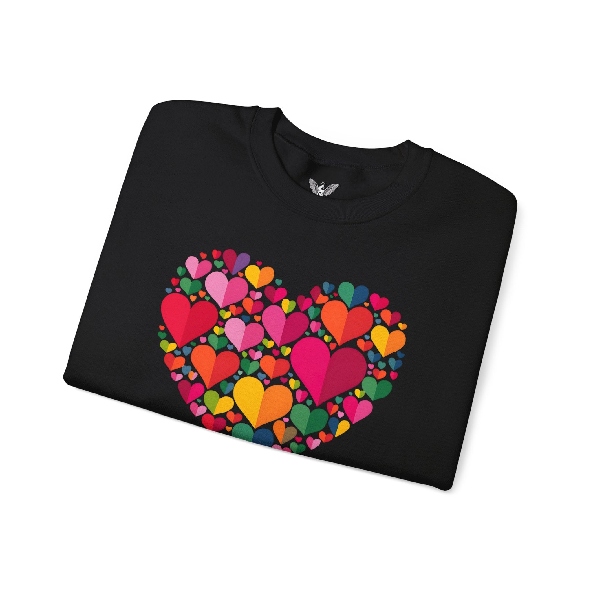 Have a Heart Unisex Sweatshirt - Colorful Valentine’s Day Crewneck for Comfort and Love - Angel Body
