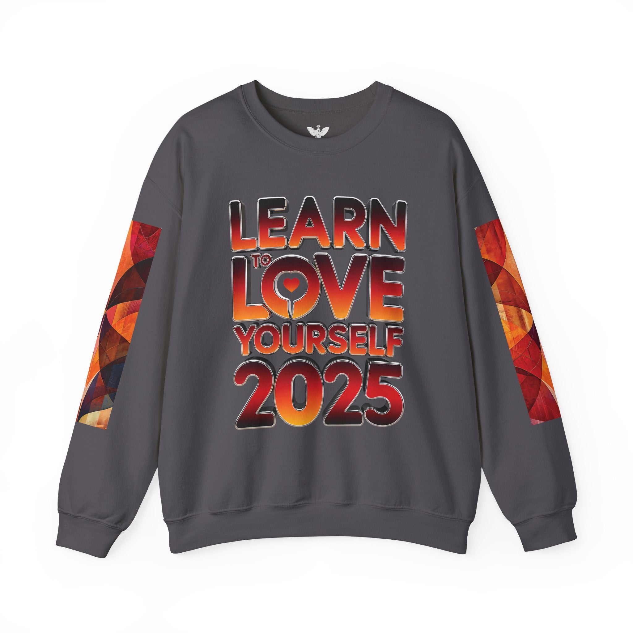 Learn to Love Yourself 2025 Crewneck Sweatshirt - Angel Body