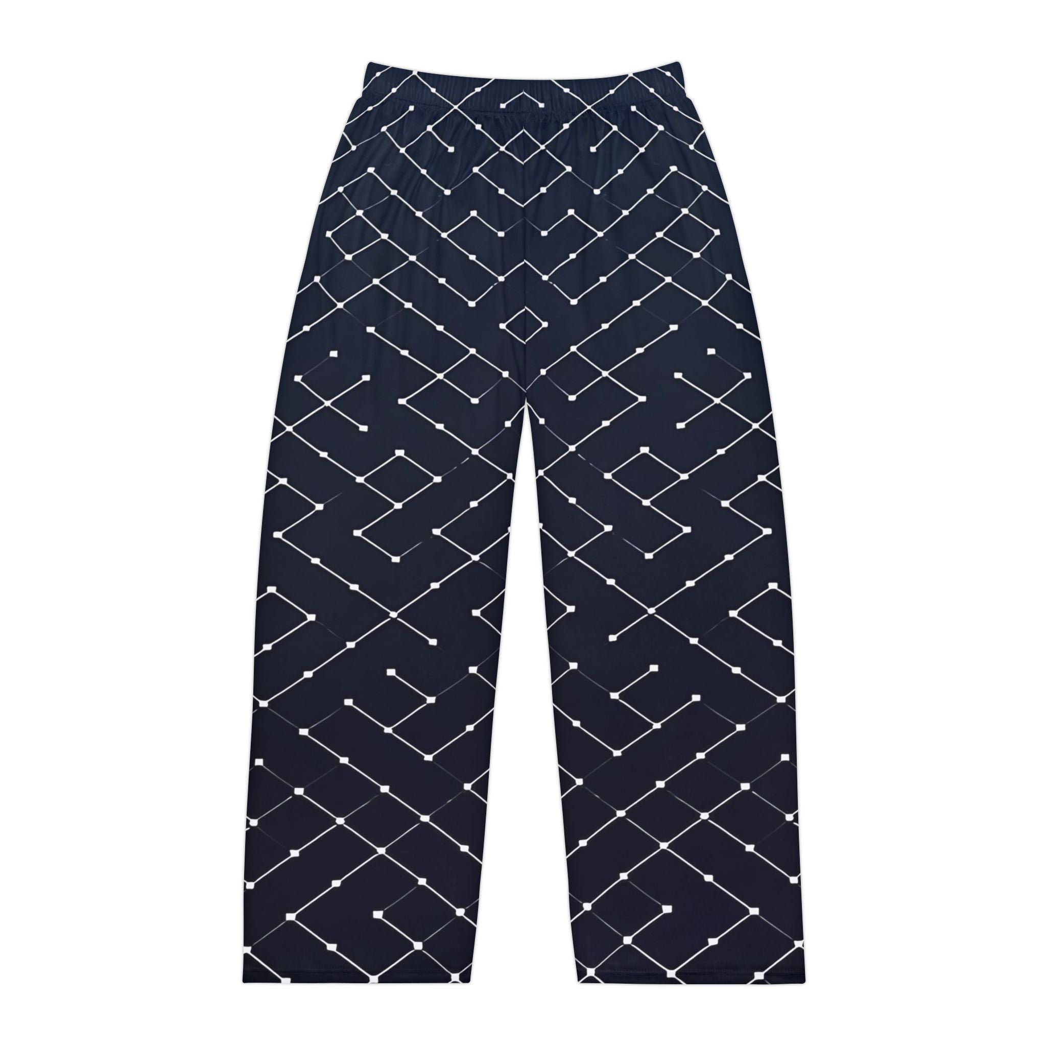 Men's Pajama Pants - Stylish Geometric Print for Cozy Nights - Angel Body