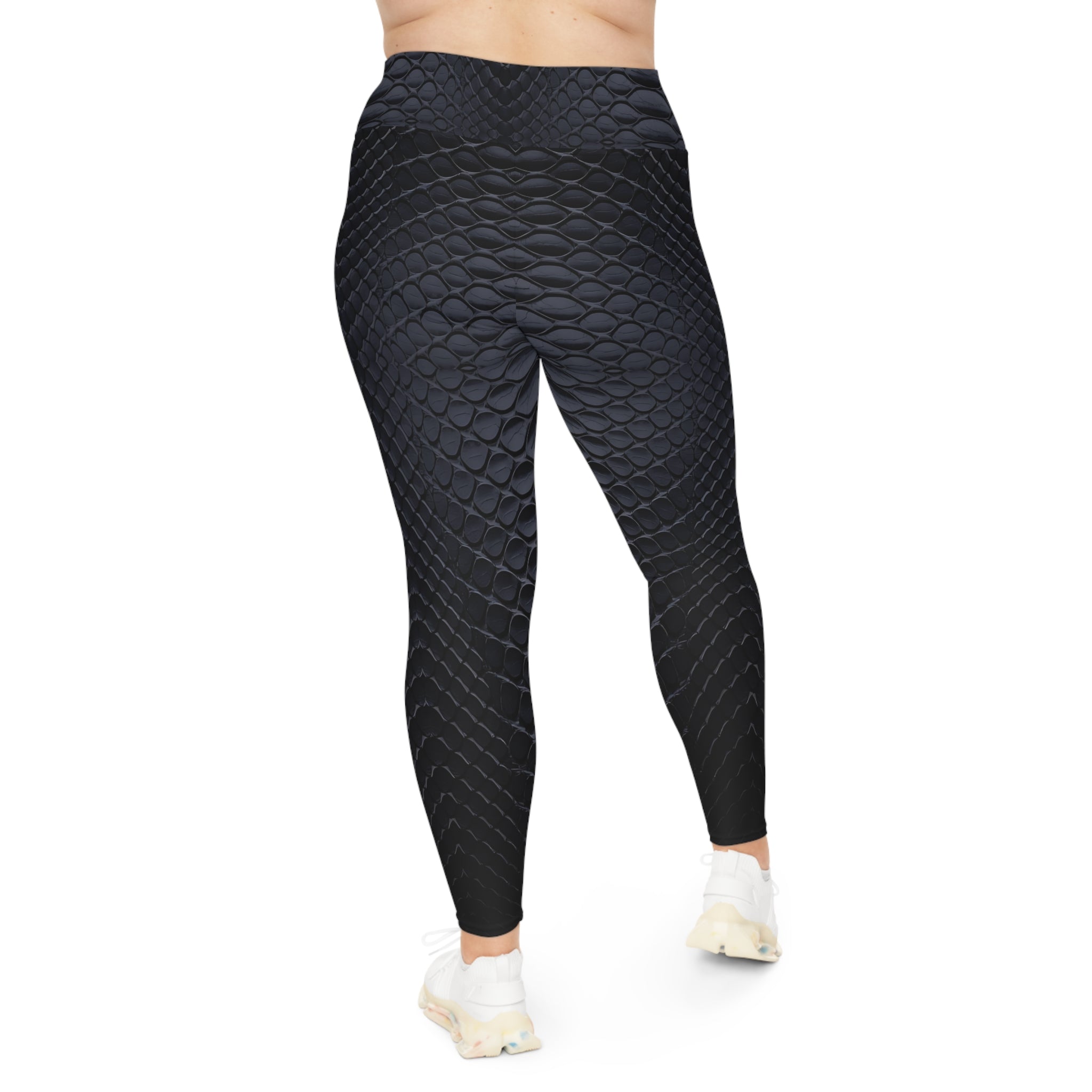 Sleek Plus Size Leggings with Textured Design - Angel Body