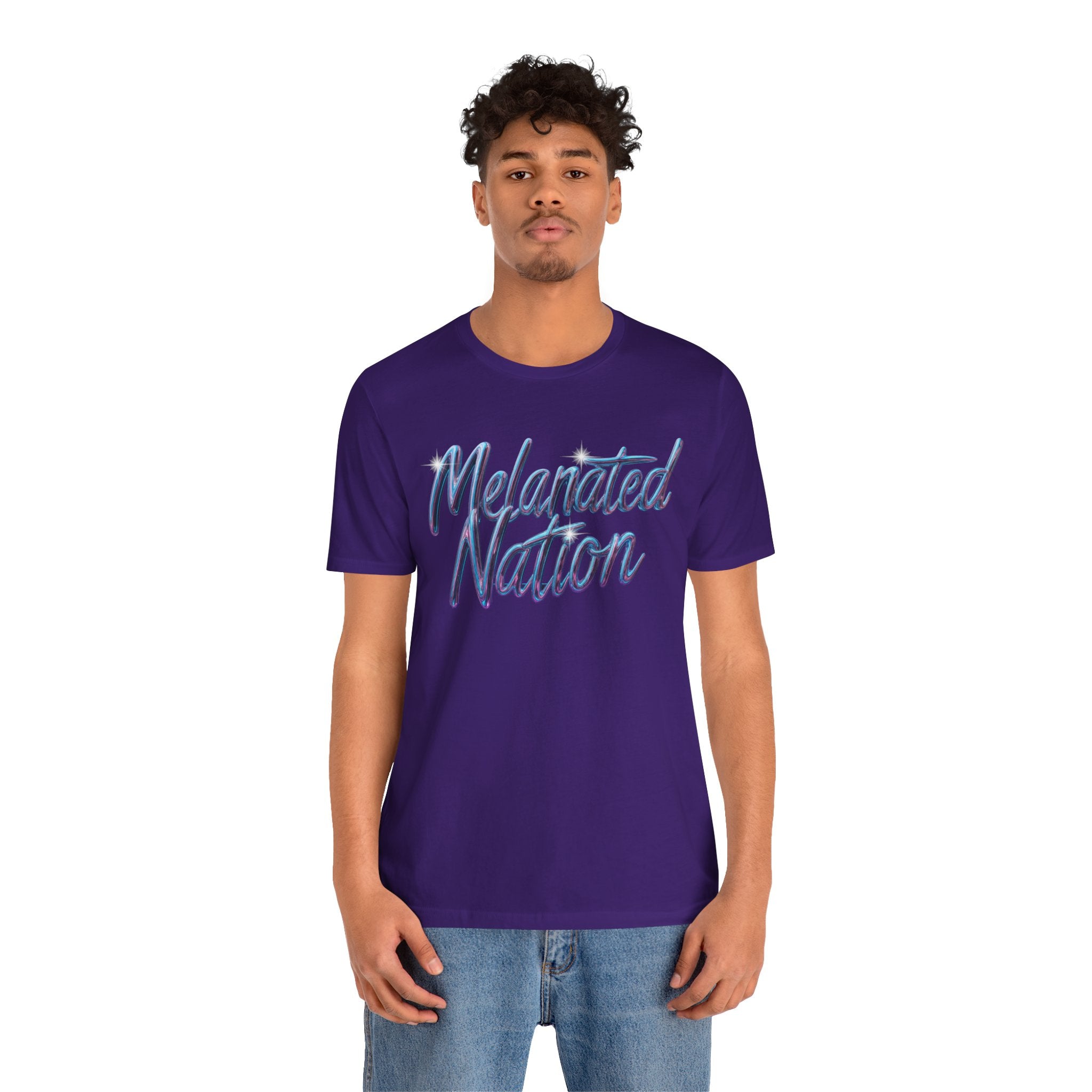 Unisex Jersey Short Sleeve Tee Melanated Nation - Angel Body