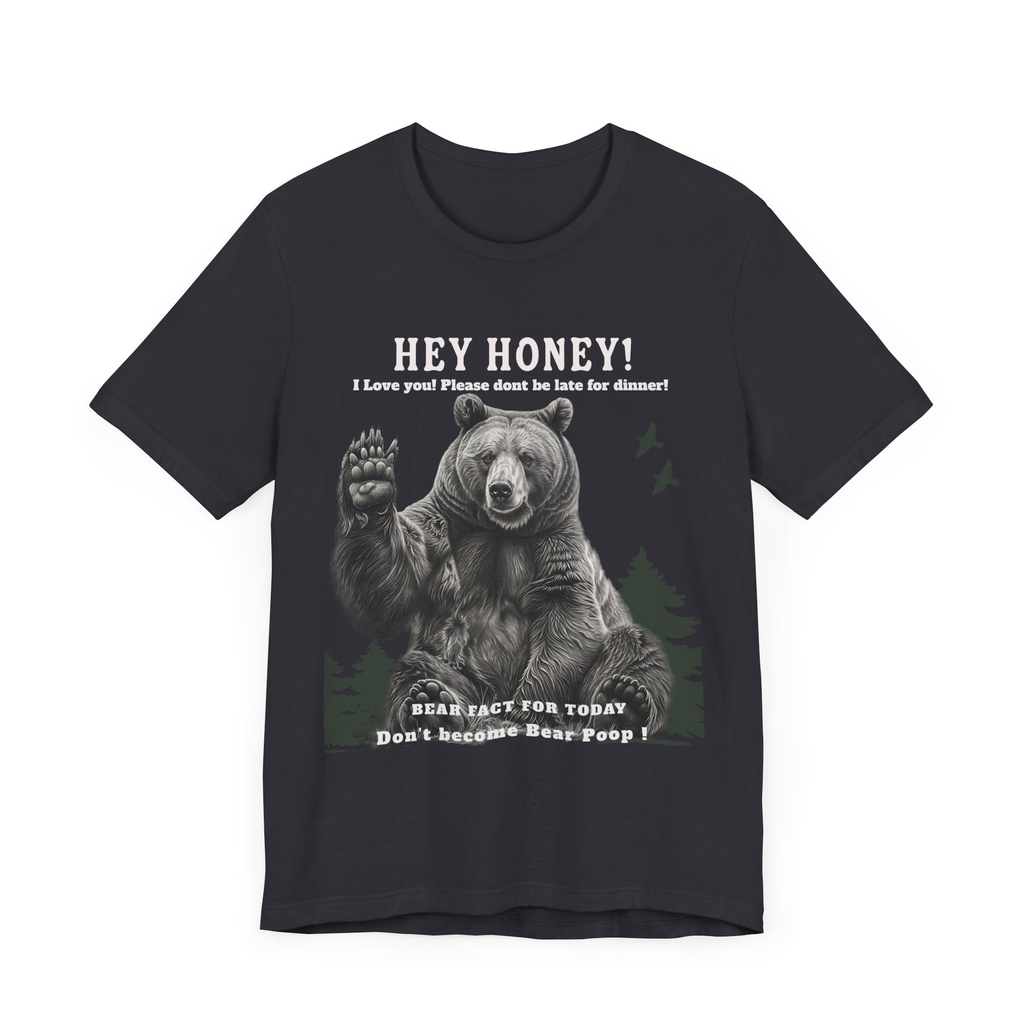 Unisex Jersey Short Sleeve Tee Fun/ hilarious design Don't Feed The Bear - Angel Body