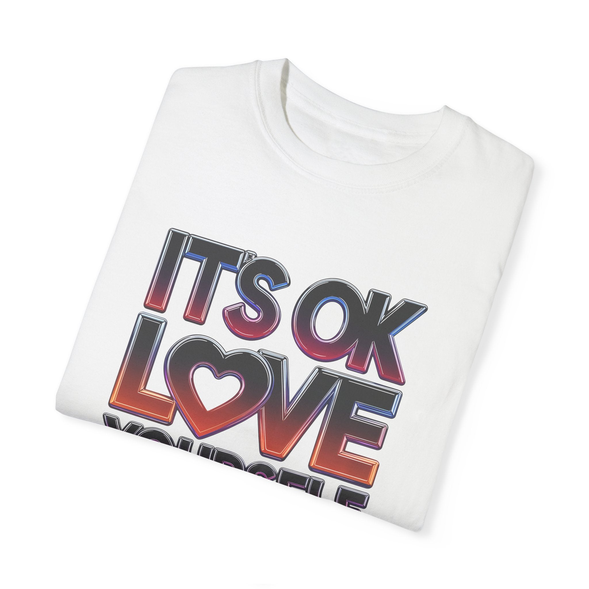 Positive Vibes Unisex T-Shirt - 'It's OK to Love Yourself 1st' - Angel Body