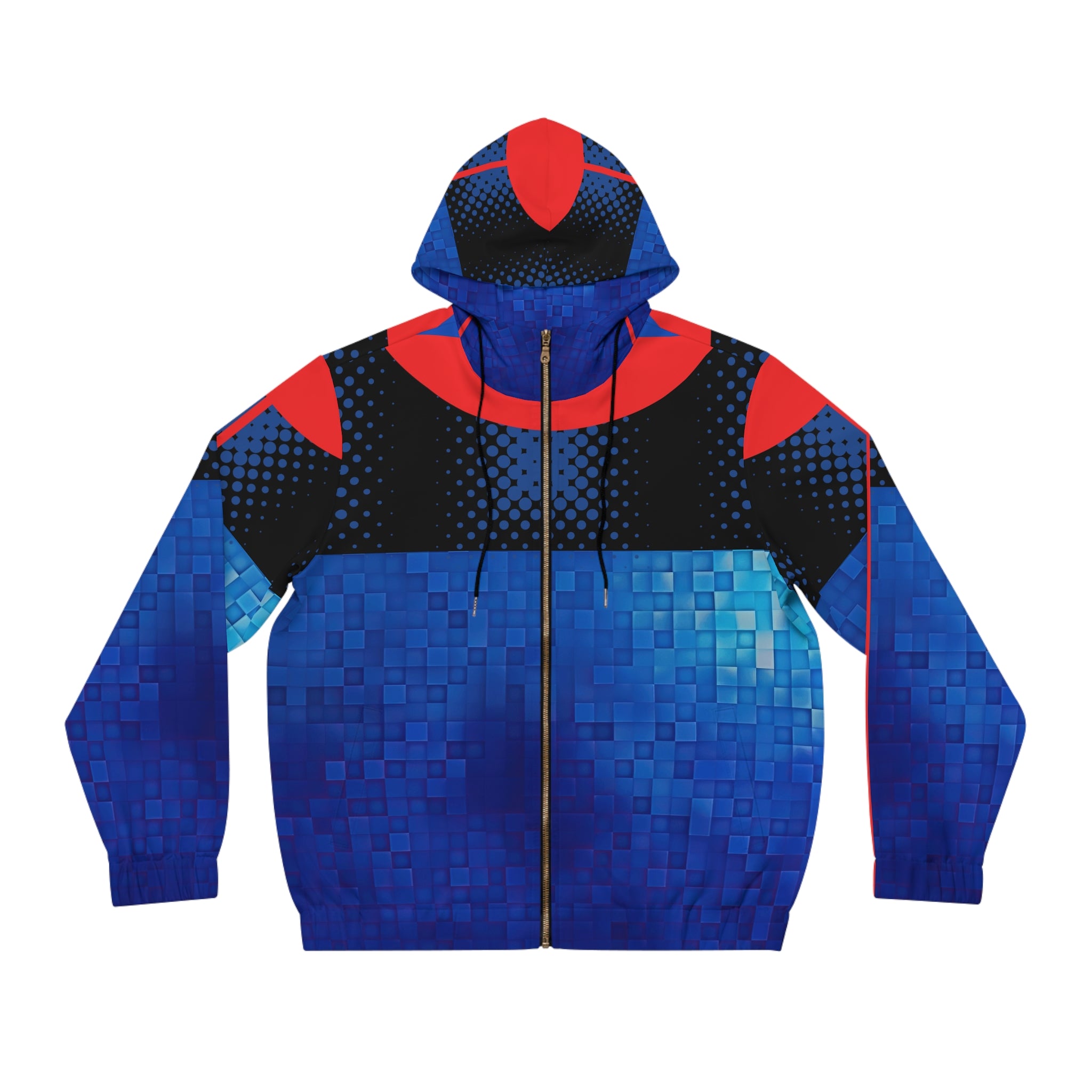 Men's Full-Zip Hoodie - Dream Bigger Hustle Harder 2025 Graphic - Angel Body