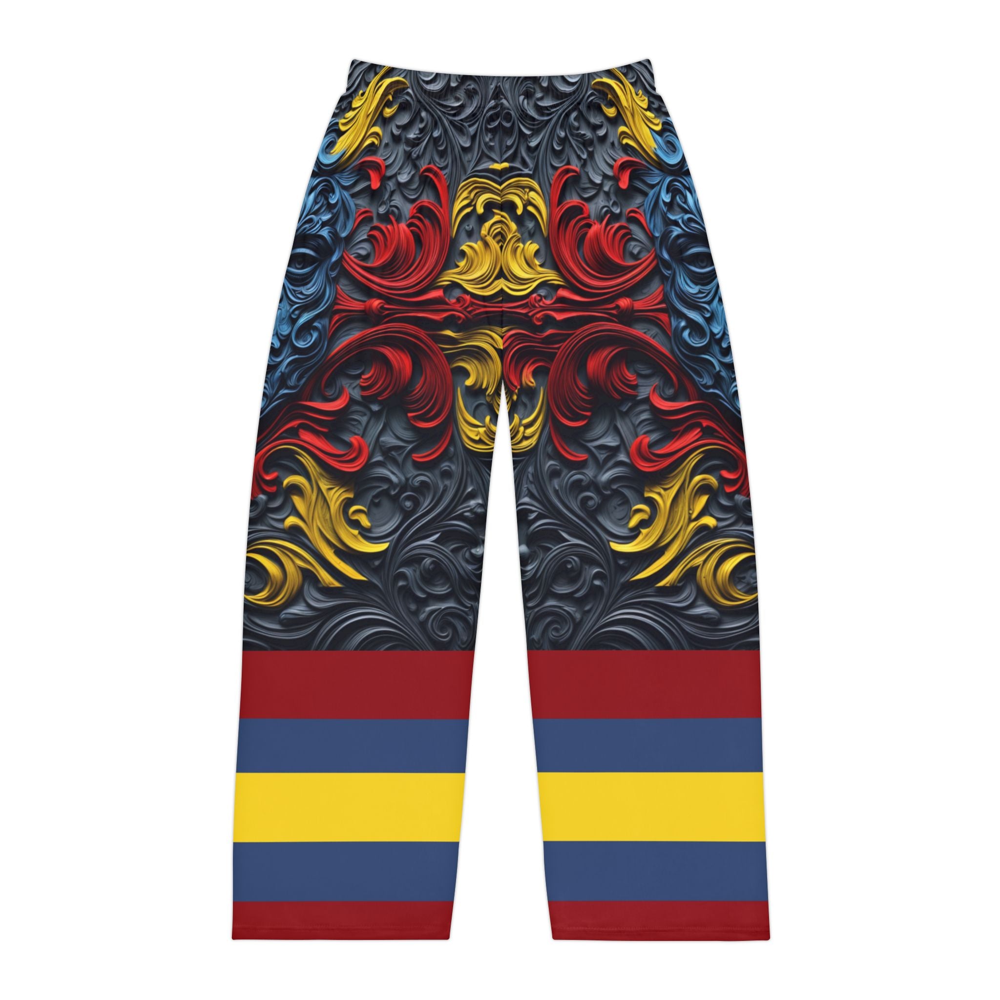 Retro Graphic Pajama Pants - Angel Body