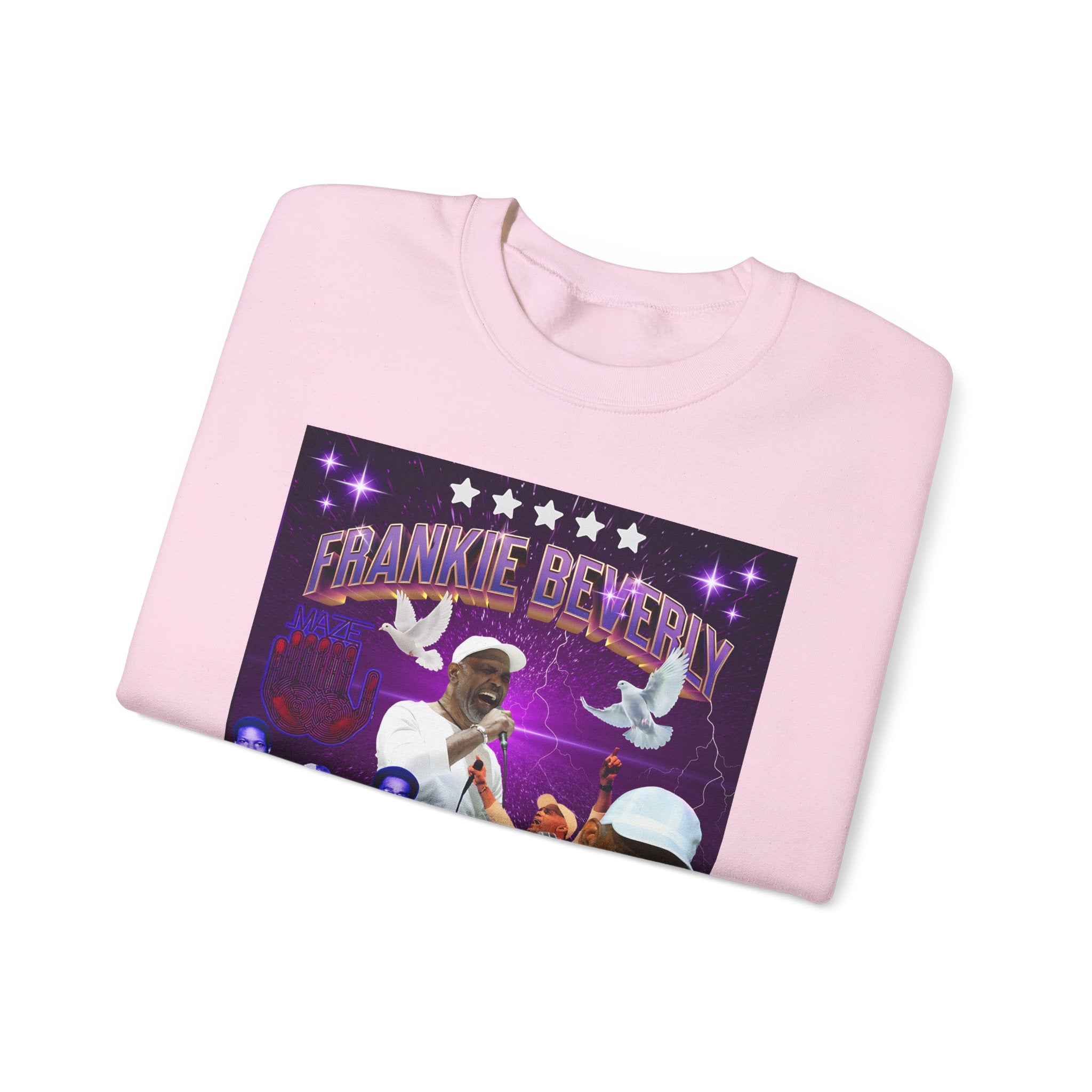 Limited Edition Frankie Beverly collage Crewneck Sweatshirt - Retro style Music Tribute to a Legendary soul singer - Angel Body