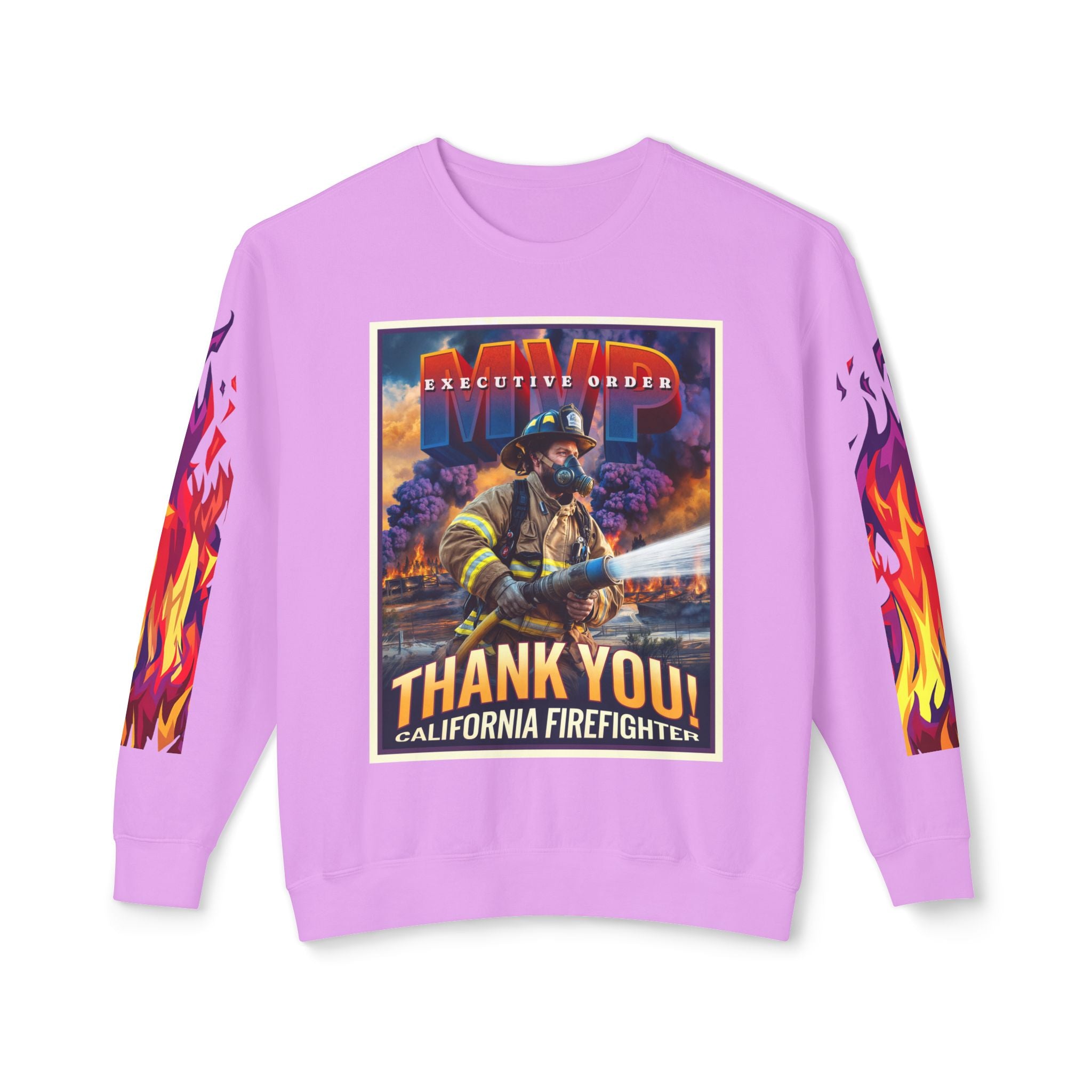 California Firefighter Crewneck Sweatshirt - Angel Body