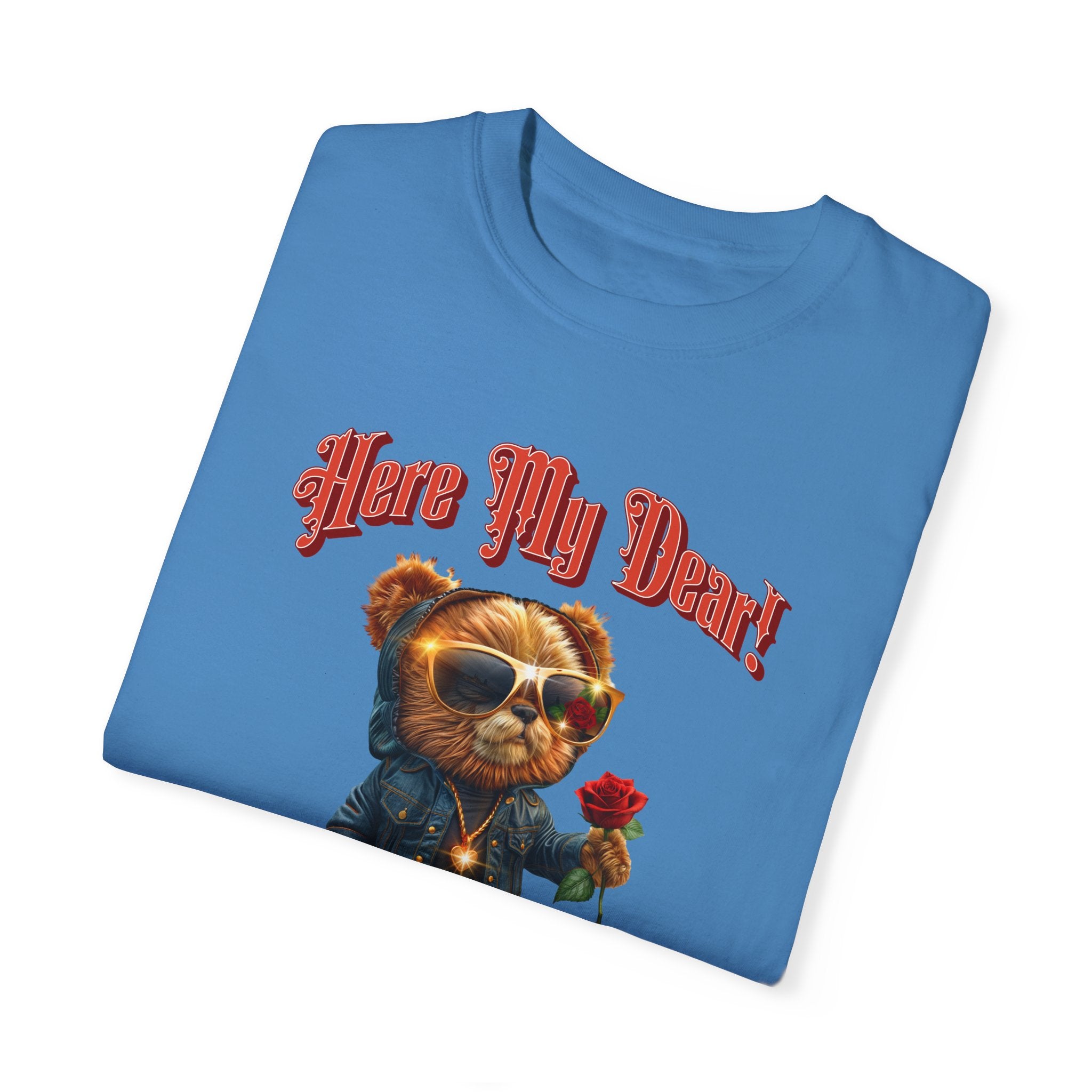 Cute Bear Graphic Unisex T-Shirt - 'Here My Dear!' - Perfect for Casual Wear - Angel Body