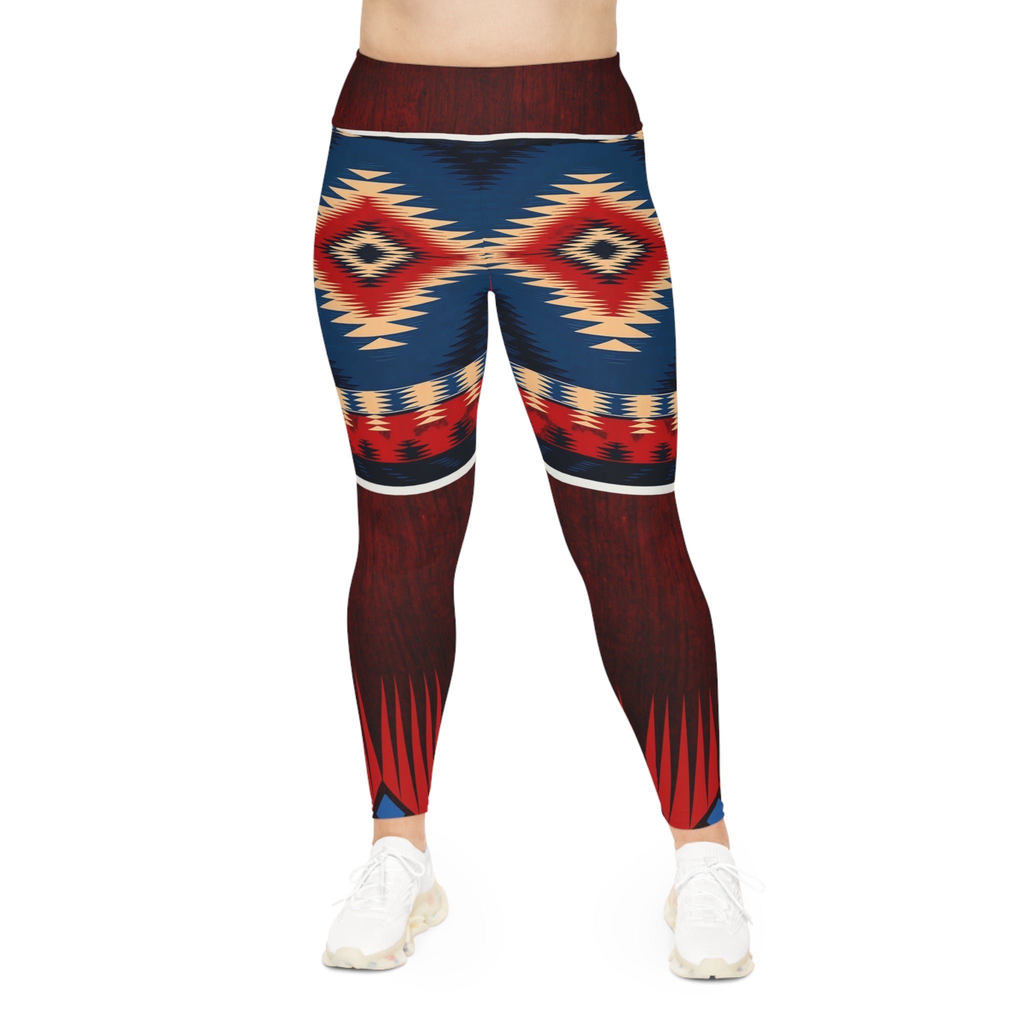 Tribal Print Plus Size Leggings - Stylish and Comfortable Activewear - Angel Body
