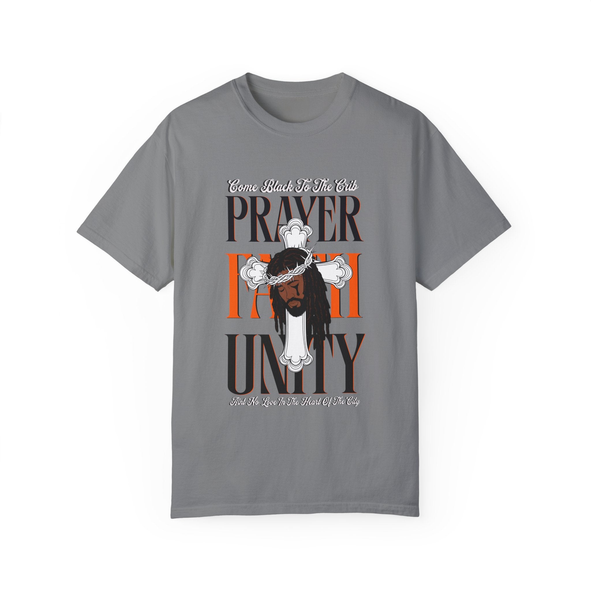 Unisex Garment-Dyed T-Shirt - Lovely Prayer & Unity Design - Angel Body