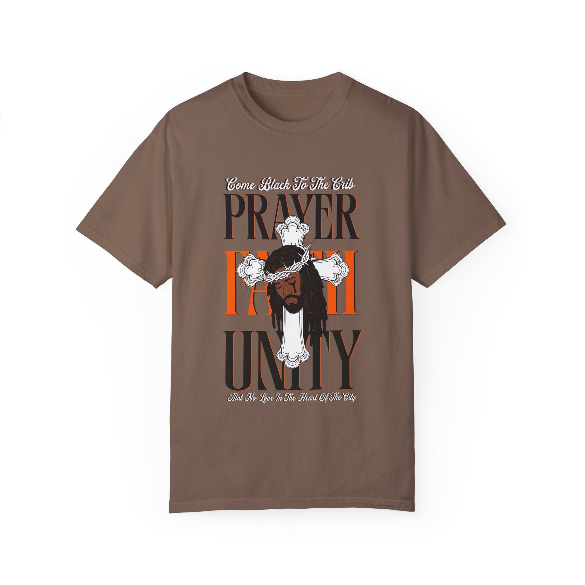 Unisex Garment-Dyed T-Shirt - Lovely Prayer & Unity Design - Angel Body