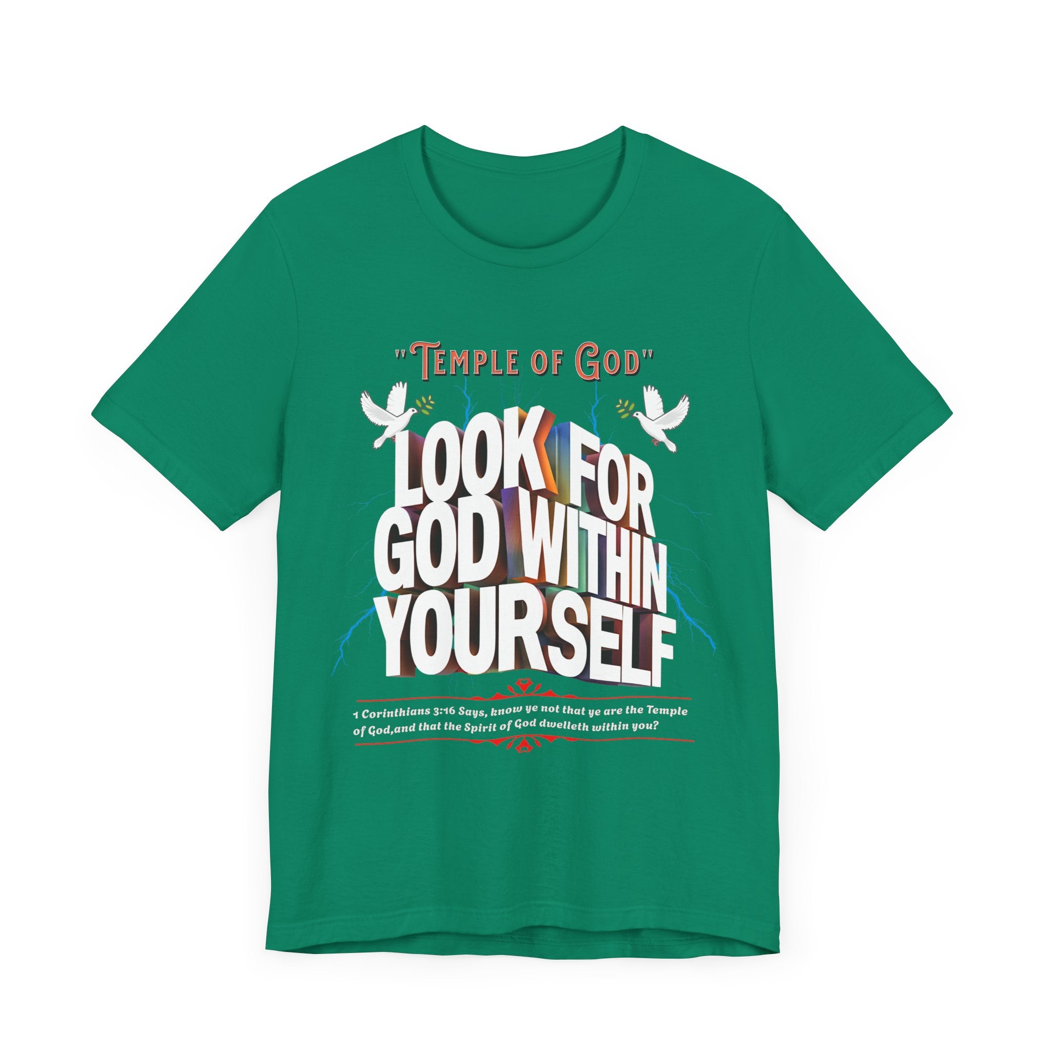 Unisex Jersey Short Sleeve Tee: Temple of God - Angel Body