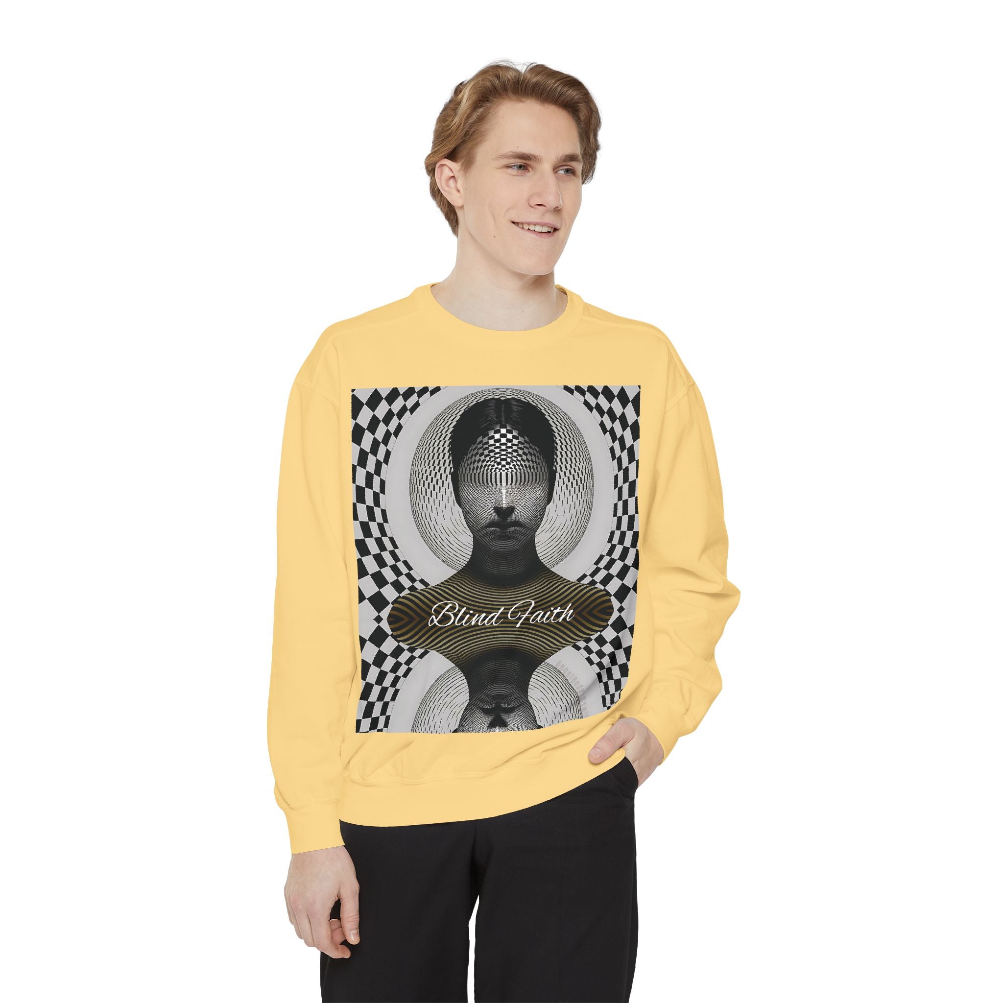 Mystical Mind Sweatshirt - Blind Faith Psychedelic Design for Art Lovers - Angel Body