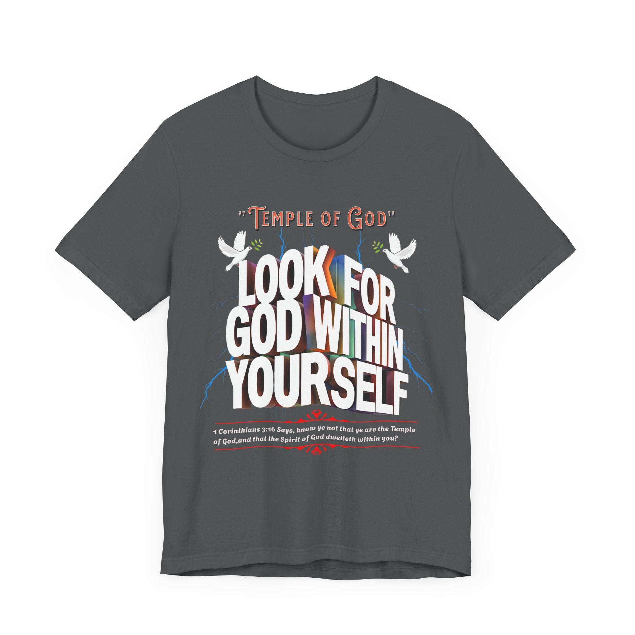 Unisex Jersey Short Sleeve Tee: Temple of God - Angel Body