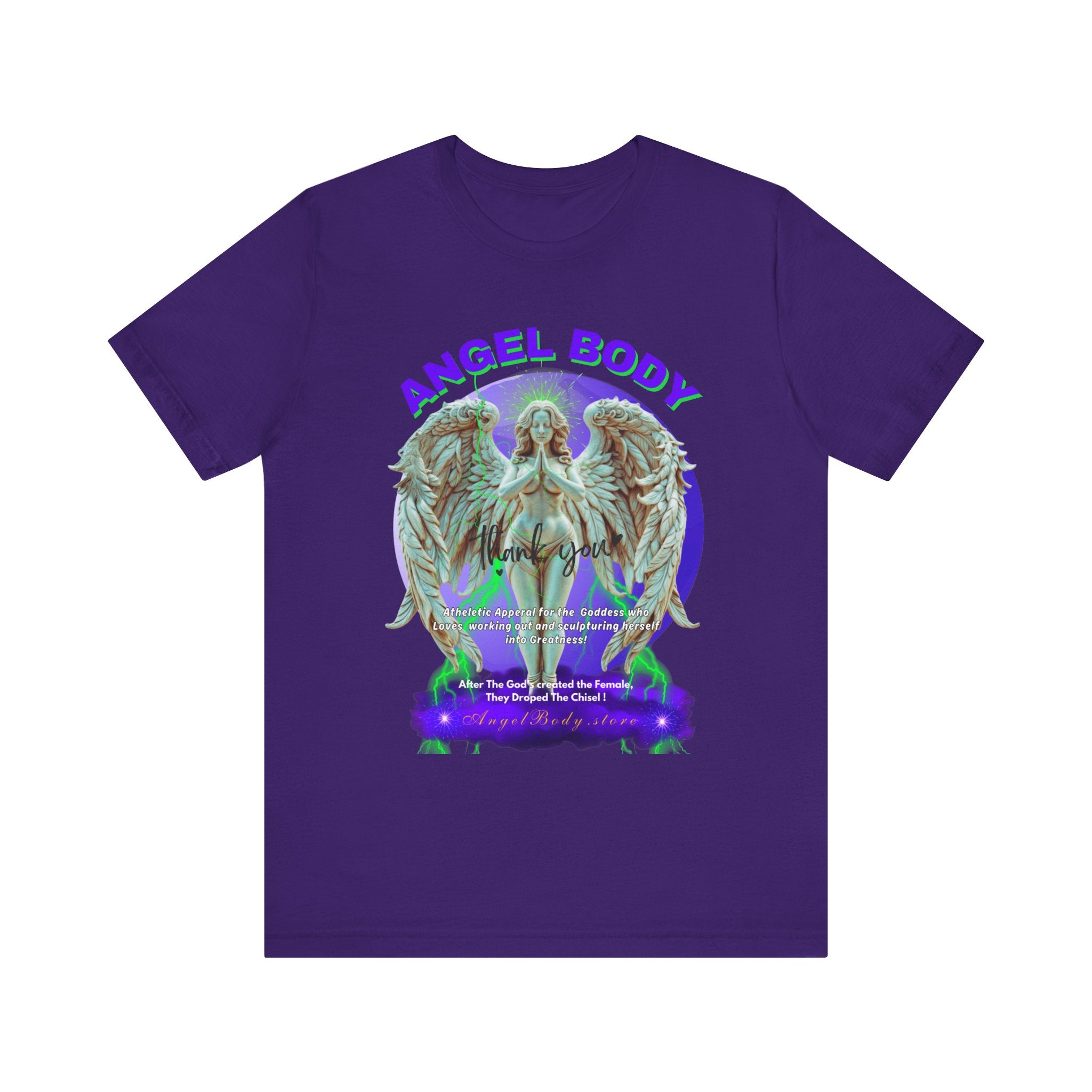 Unisex Jersey Short Sleeve Tee: Guardian Angel Spiritual Warrior 4 - Angel Body