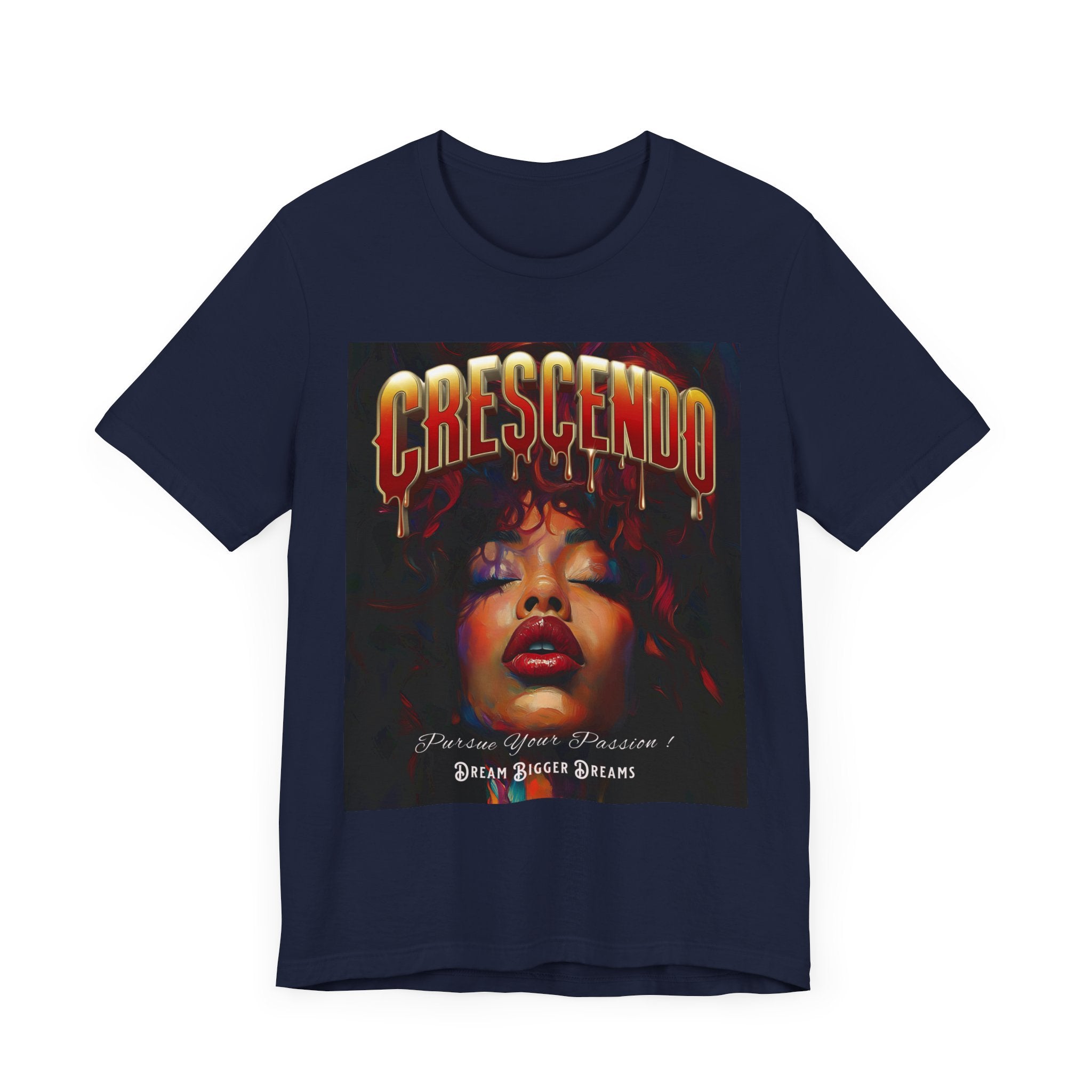 Crescendo Unisex Tee Word play message That means take your life to the highest hight's - Angel Body