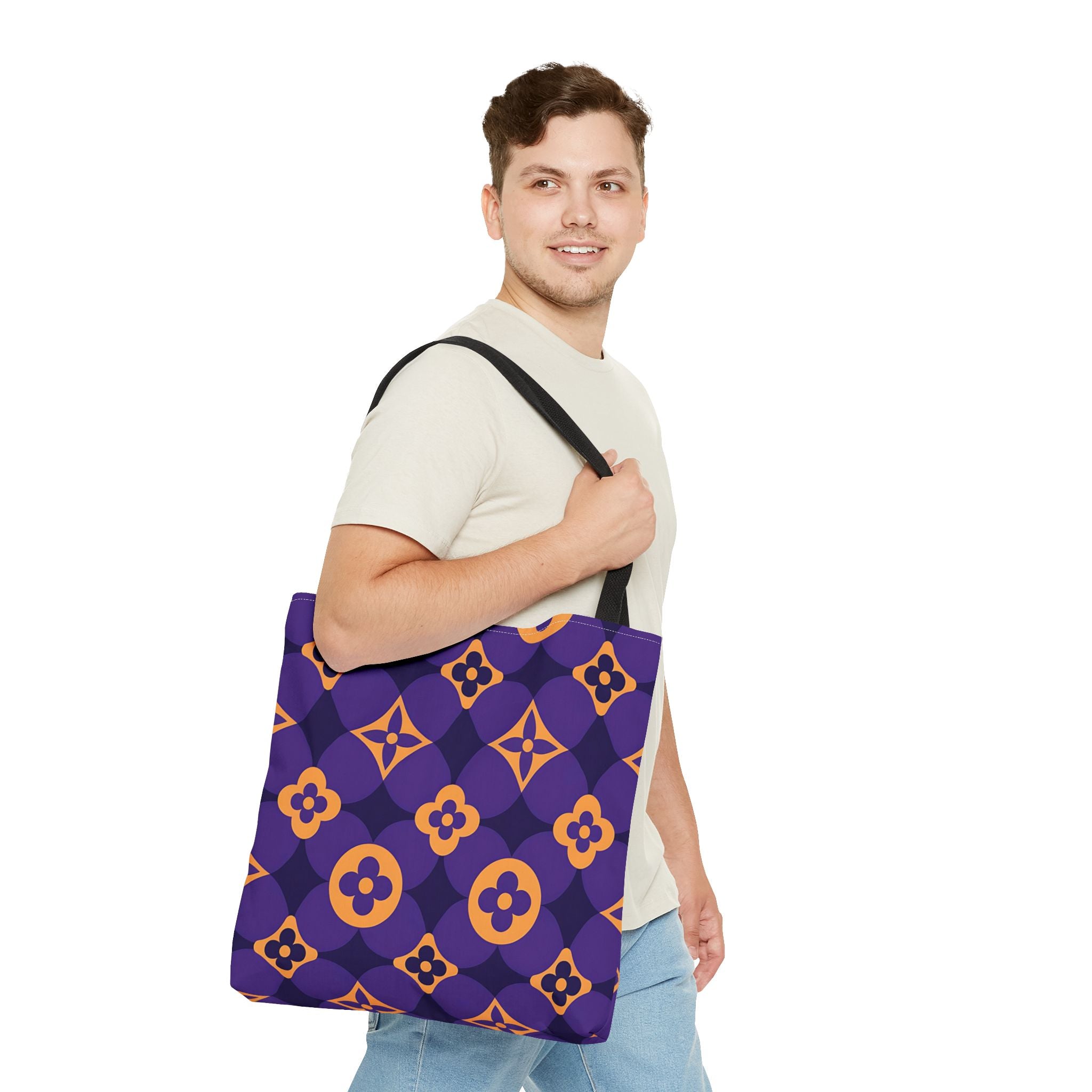 Colorful Floral Pattern Tote Bag - Stylish & Versatile Everyday Bag - Angel Body