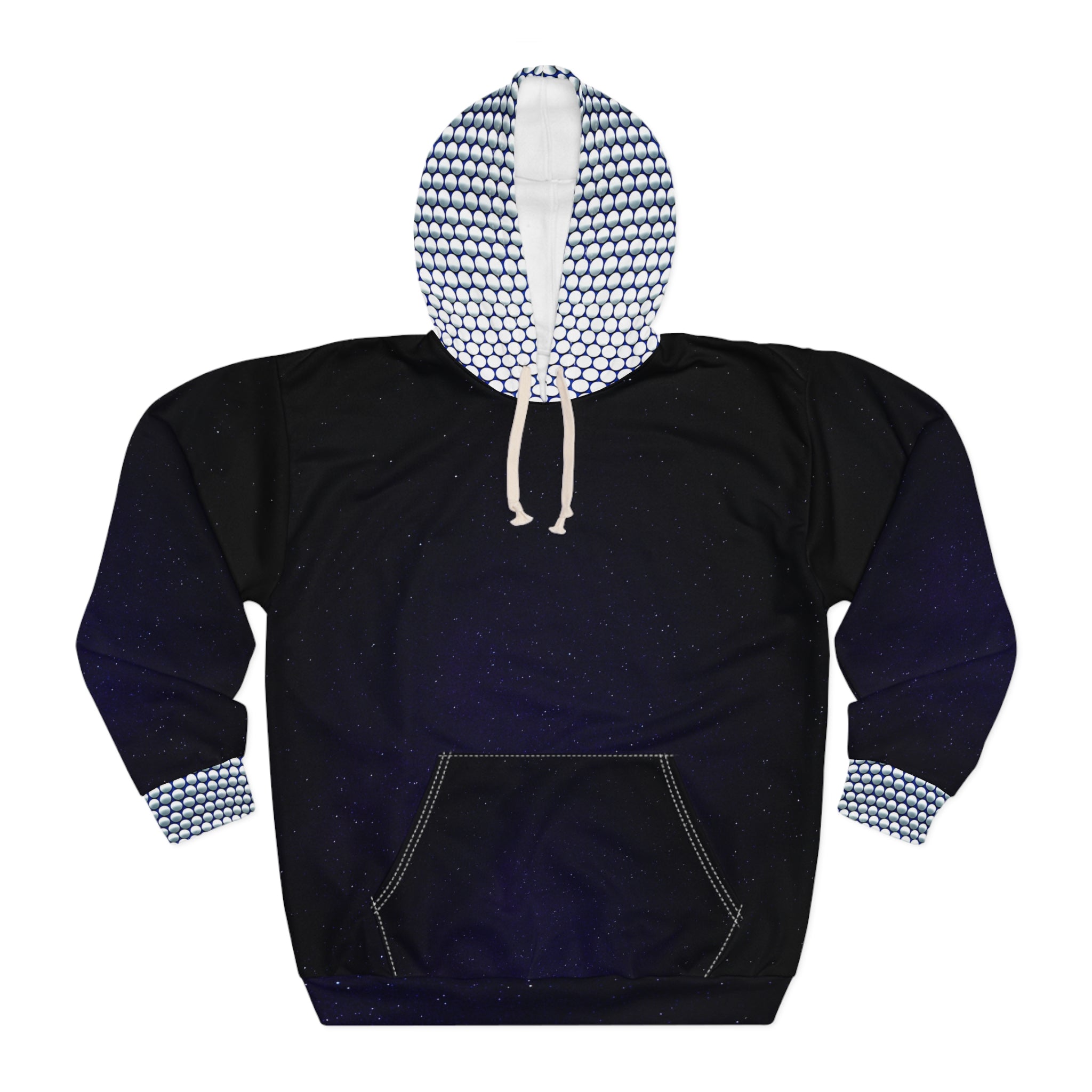 Celestial Angel Wings Unisex Pullover Hoodie - Fitness Apparel for Cosmic Souls - Angel Body