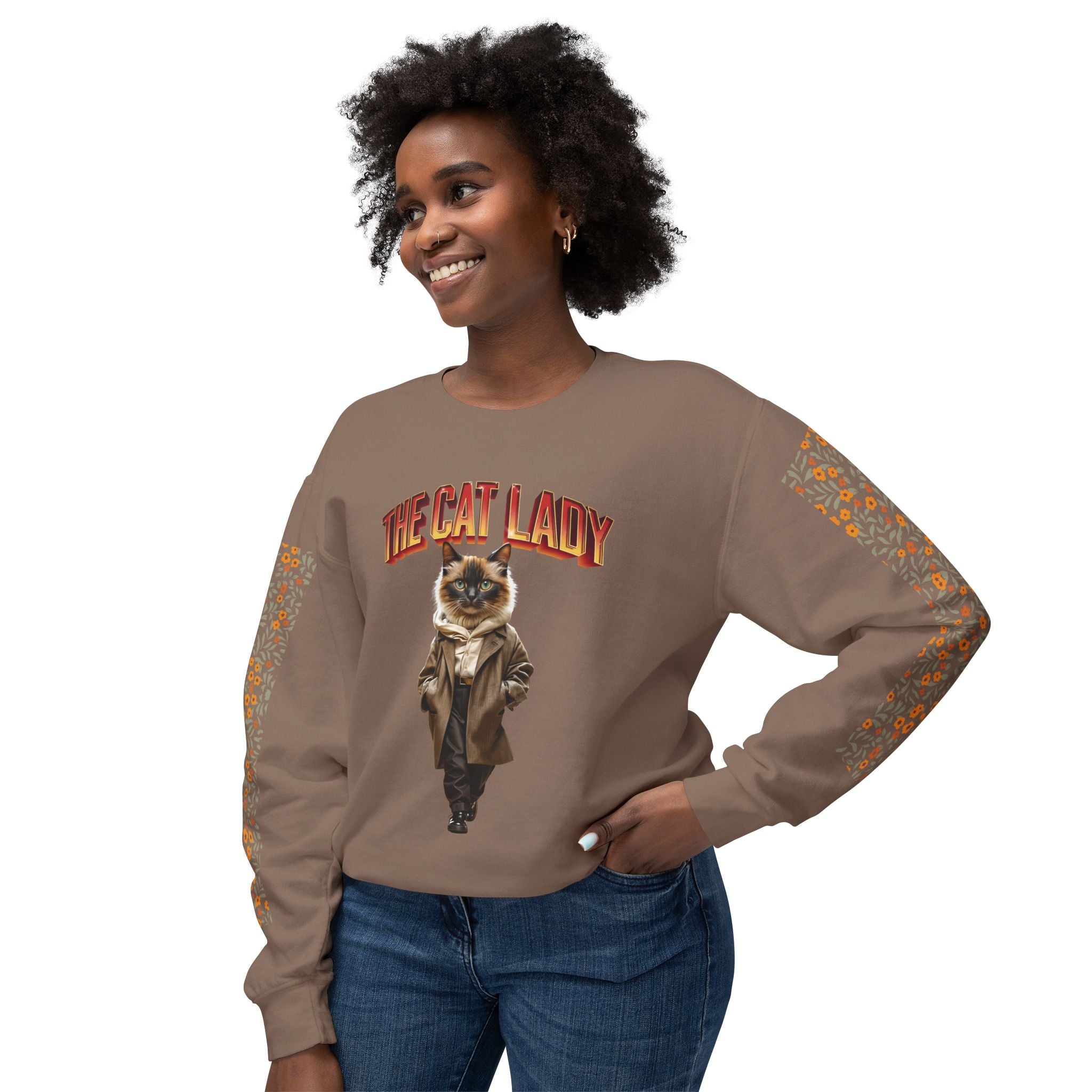 Unisex Lightweight Crewneck Sweatshirt - Angel Body