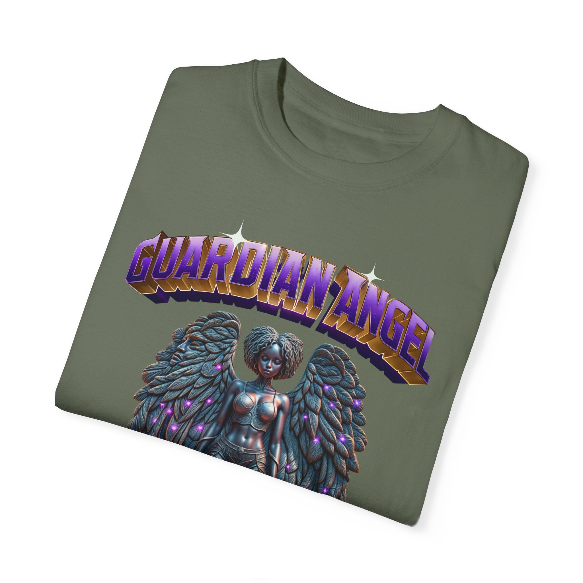 Unisex Garment-Dyed T-shirt With the title Guardian Angel - Angel Body
