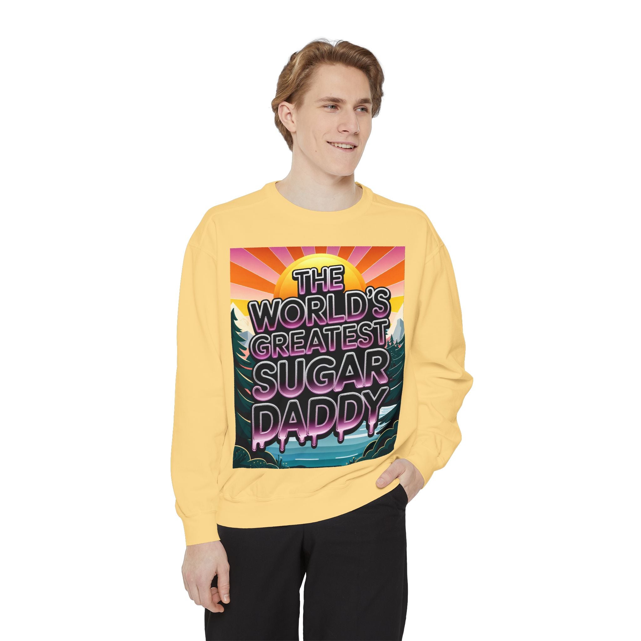 World's Greatest Sugar Daddy Sweatshirt | Cozy, Fun Gift for Dads and Partners - Angel Body
