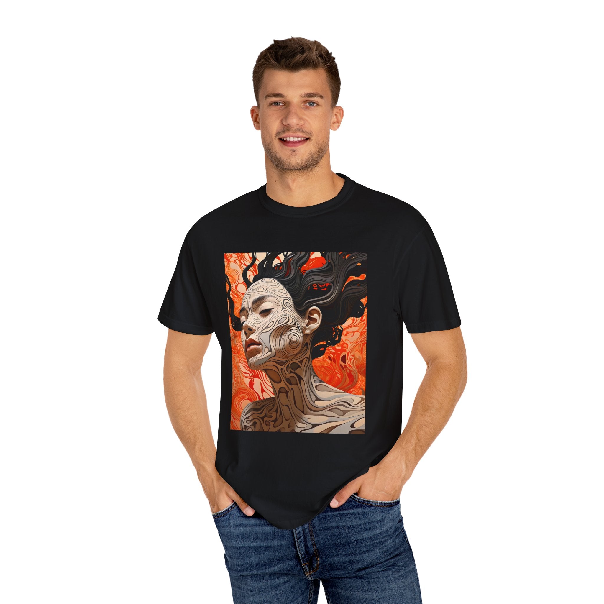 Artistic Unisex T-Shirt - Abstract Woman Design, Perfect for Creative Souls