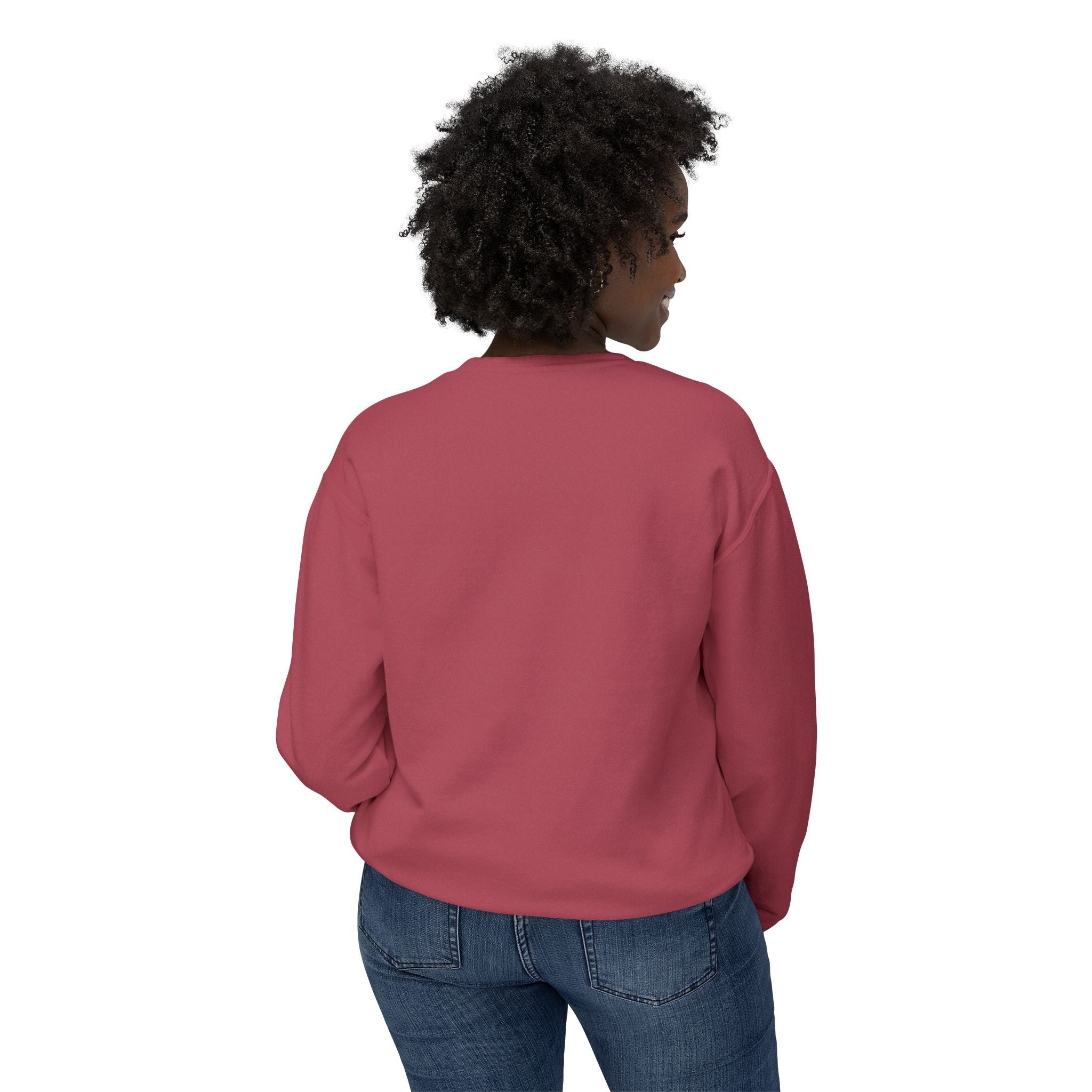 Unisex Lightweight Crewneck Sweatshirt That says Simply Beautiful - Angel Body
