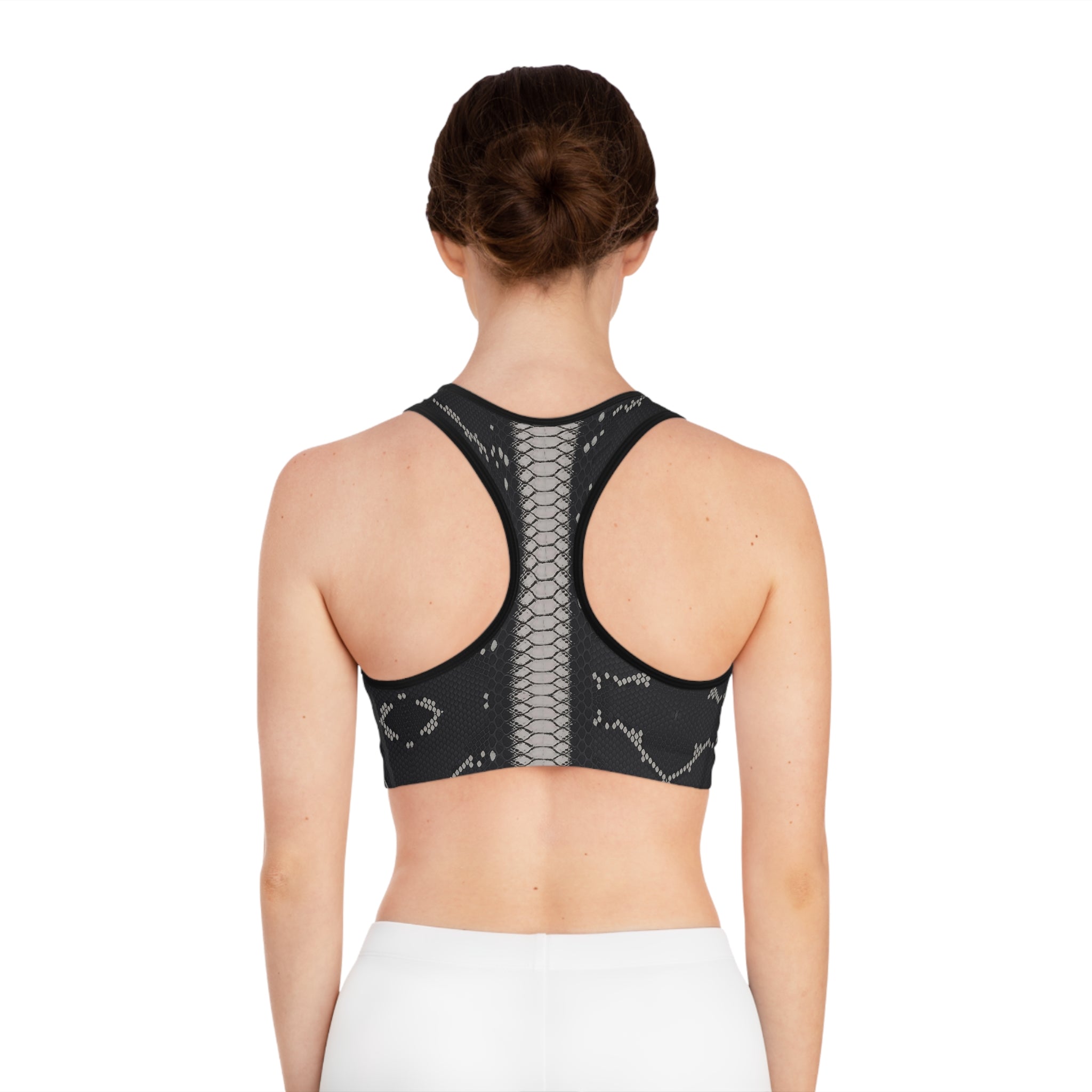 Stylish Snake Print Sports Bra for Active Women | Fitness & Yoga Gear