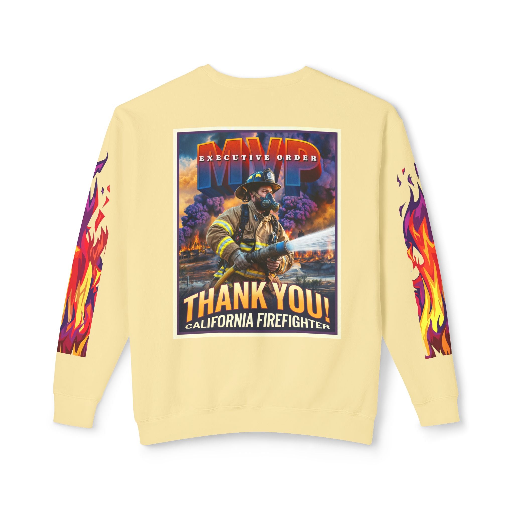 California Firefighter Crewneck Sweatshirt - Angel Body