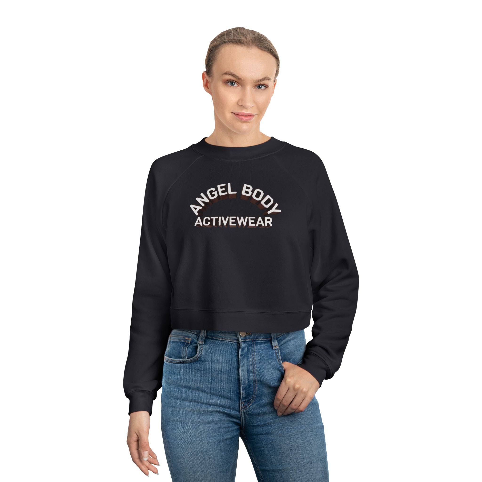 Cropped Fleece Pullover - 'Angel Body' Activewear for Stylish Comfort - Angel Body