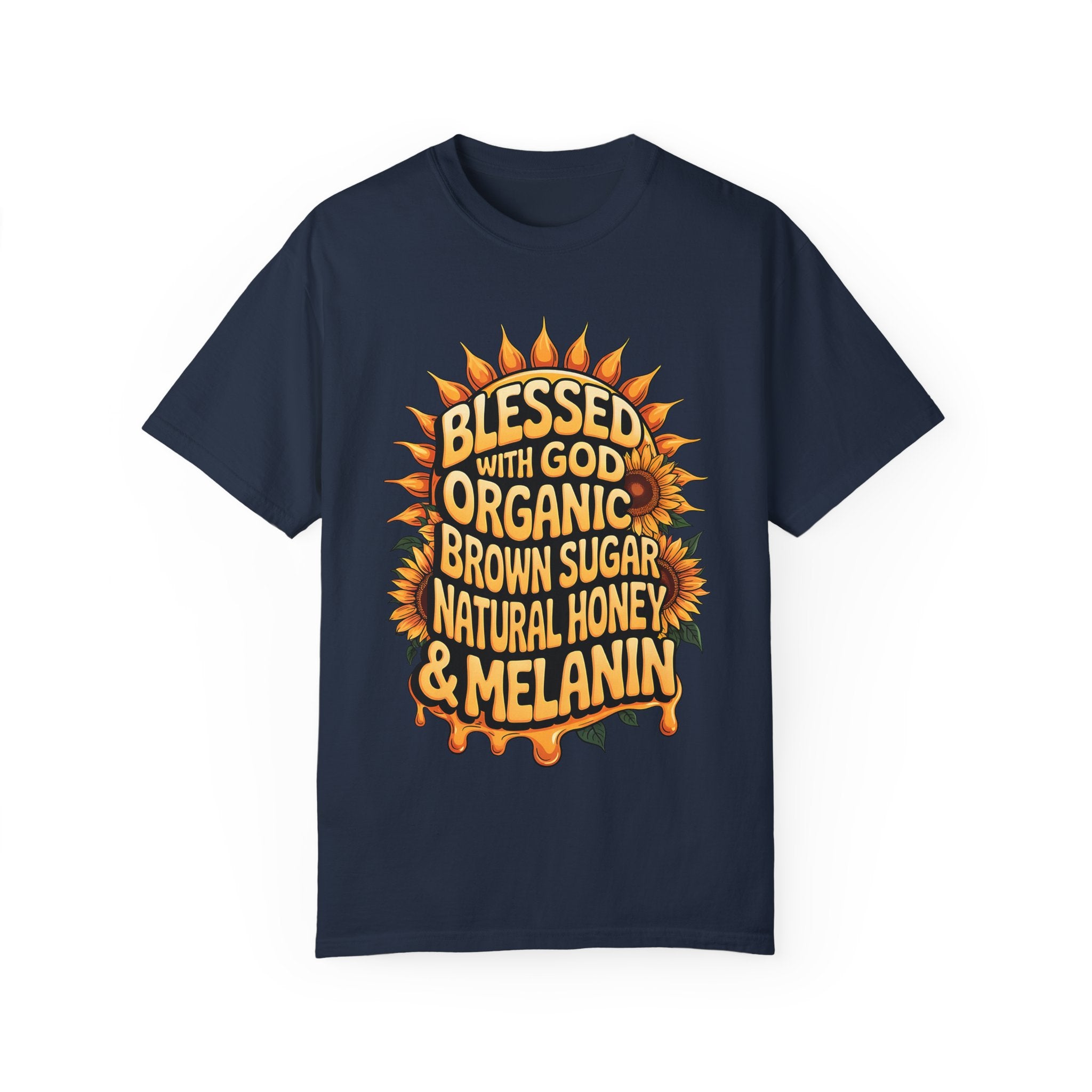 Blessed with God Graphic T-Shirt - Organic Honey & Melanin Design