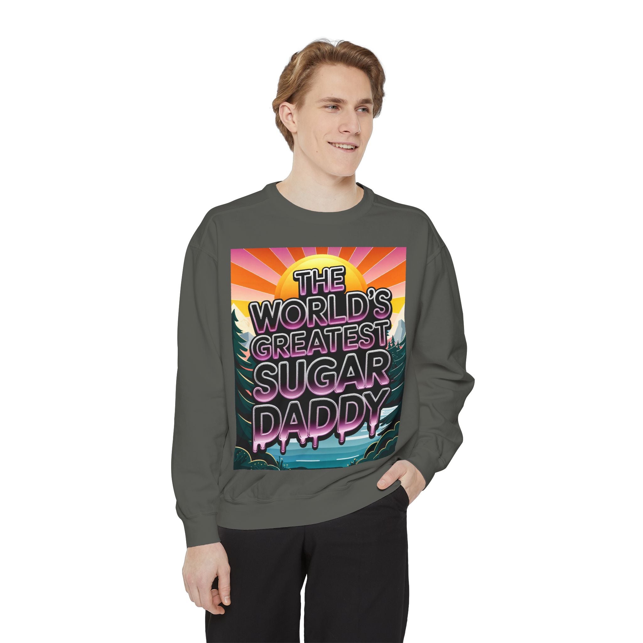 World's Greatest Sugar Daddy Sweatshirt | Cozy, Fun Gift for Dads and Partners - Angel Body