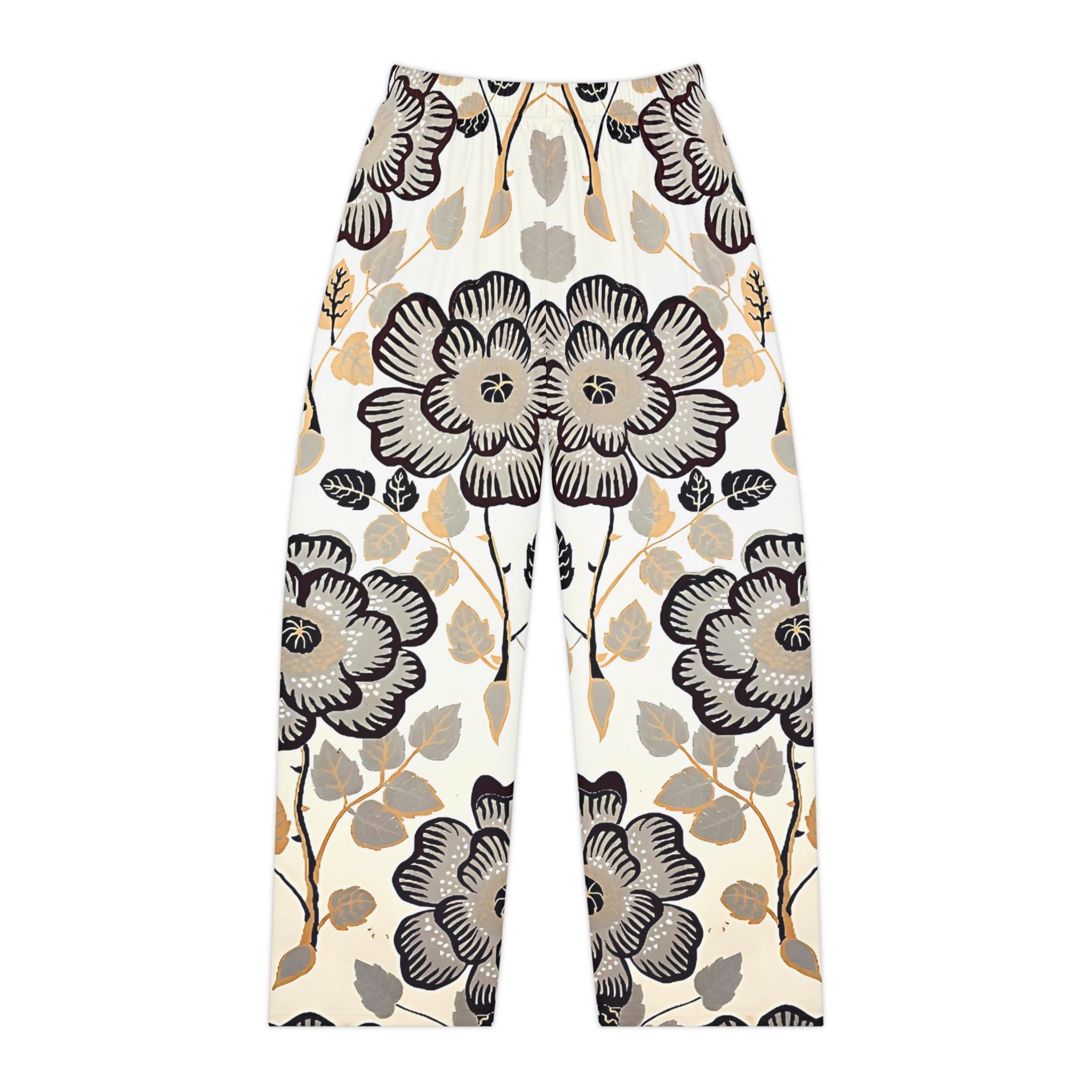 Cozy Flower Print Women's Pajama Pants - Stylish Soft Sleepwear for Relaxation - Angel Body