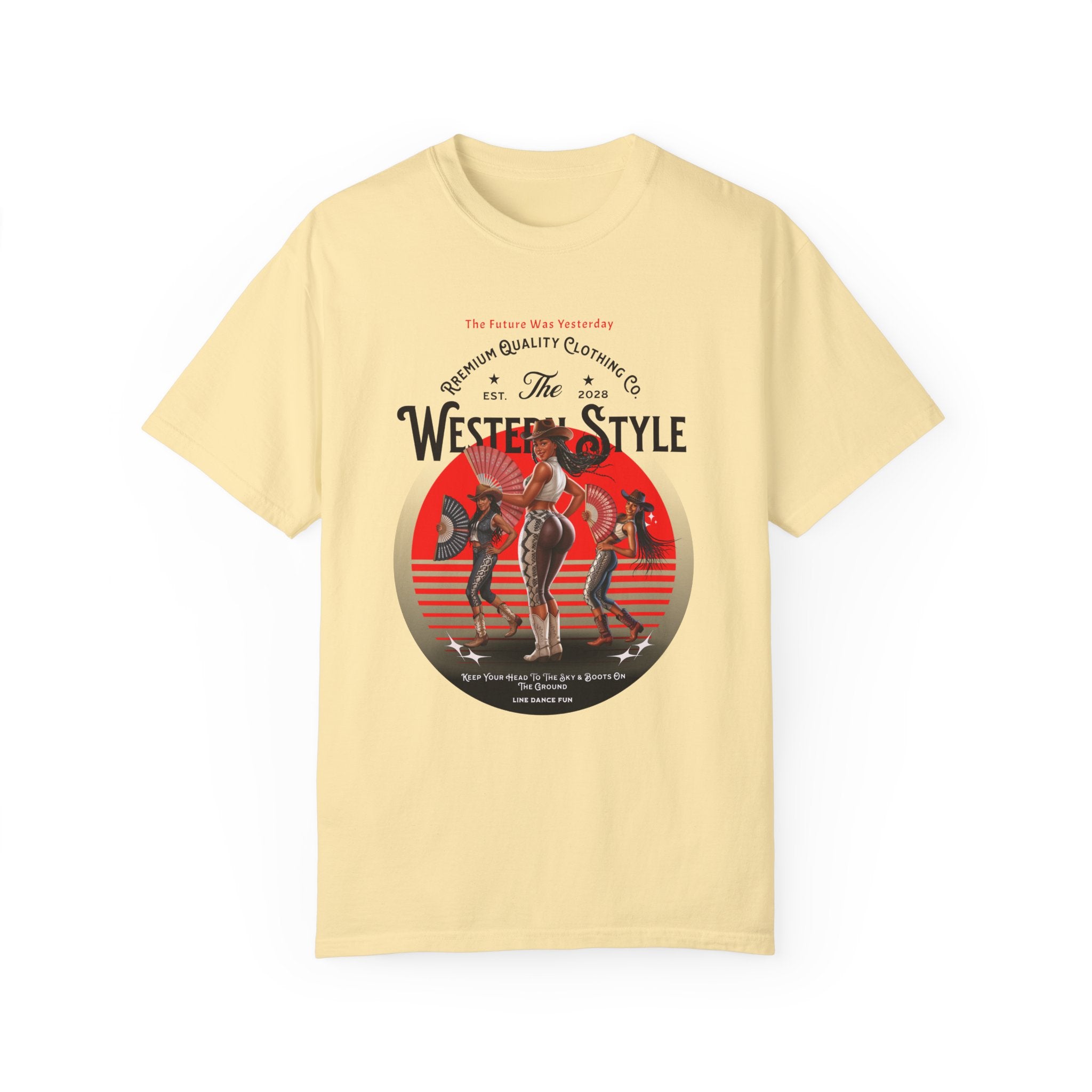 Vintage Western Style T-Shirt - Unisex Graphic Tee for Country Lovers - Angel Body