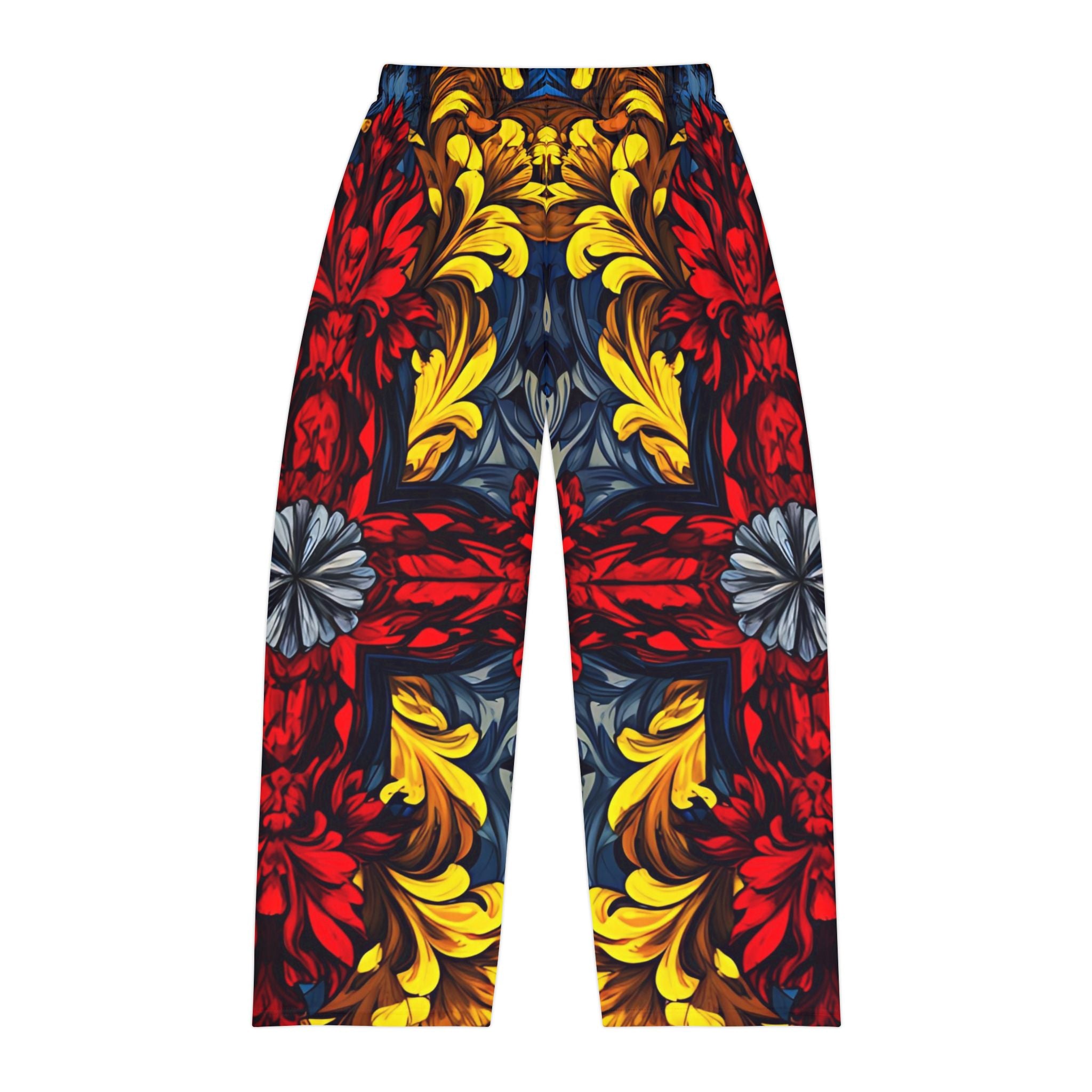 Vibrant Floral Men's Pajama Pants - Comfortable Sleepwear for Relaxing Evenings - Angel Body
