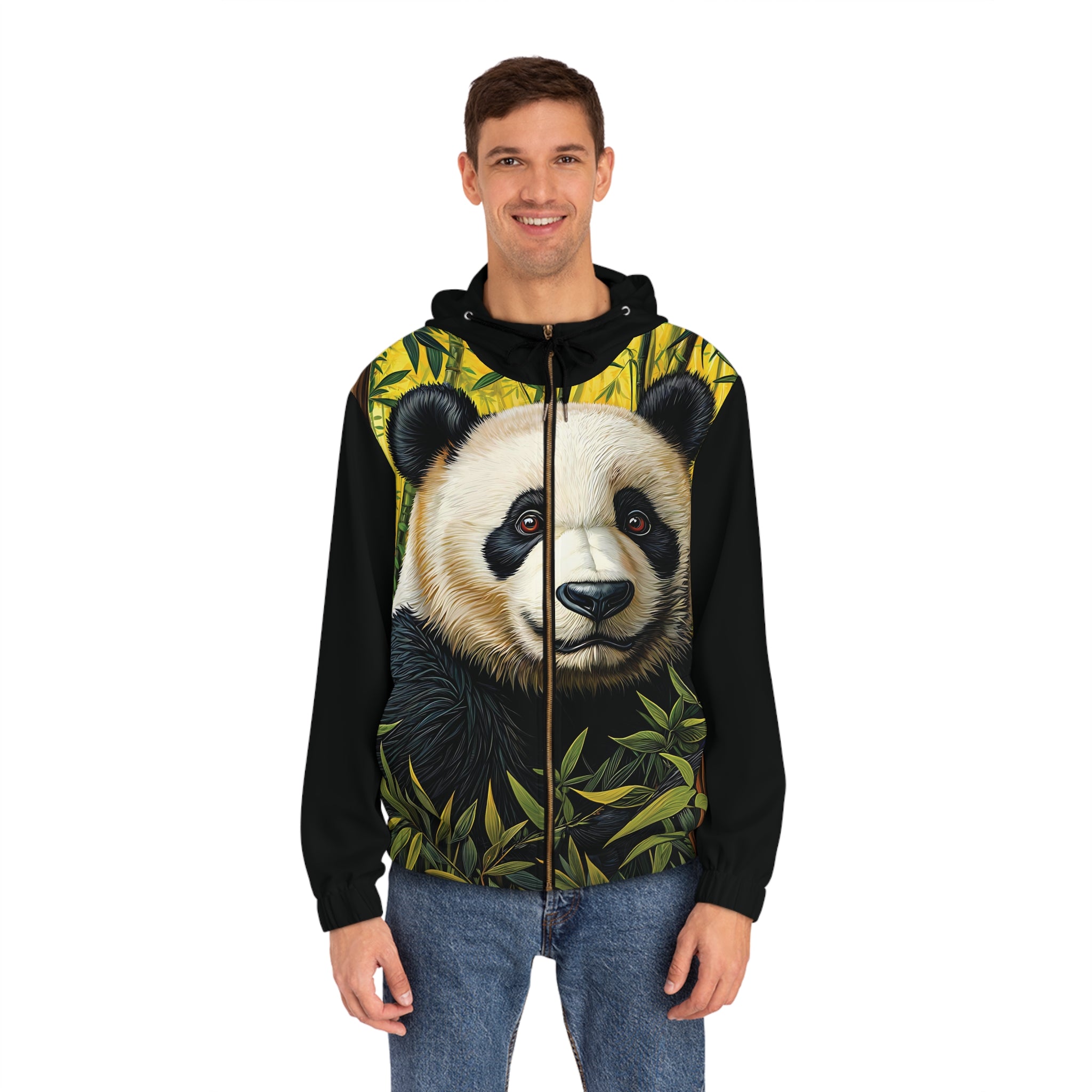 Men's Panda Print Hoodie - Angel Body