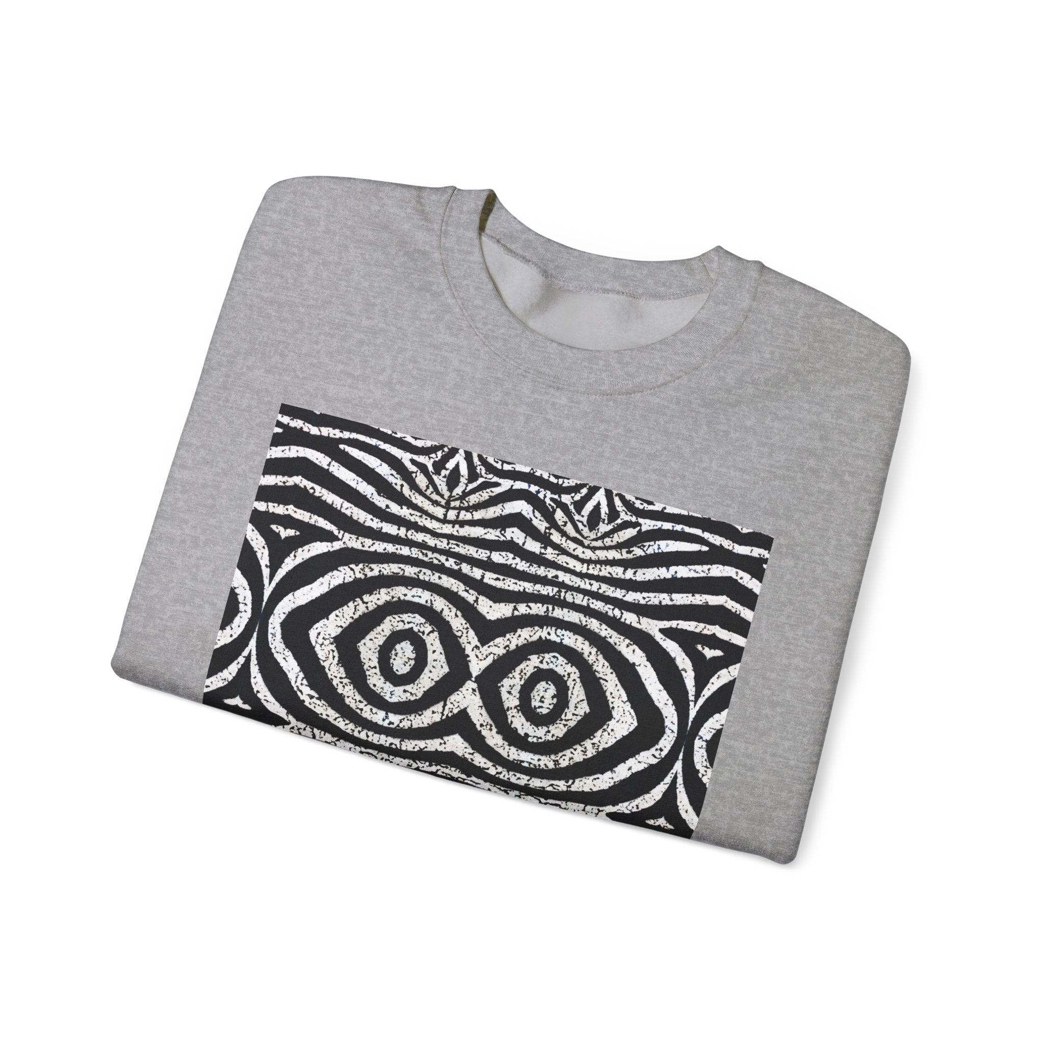 Abstract Tribal Pattern Unisex Heavy Blend Crewneck Sweatshirt - Angel Body