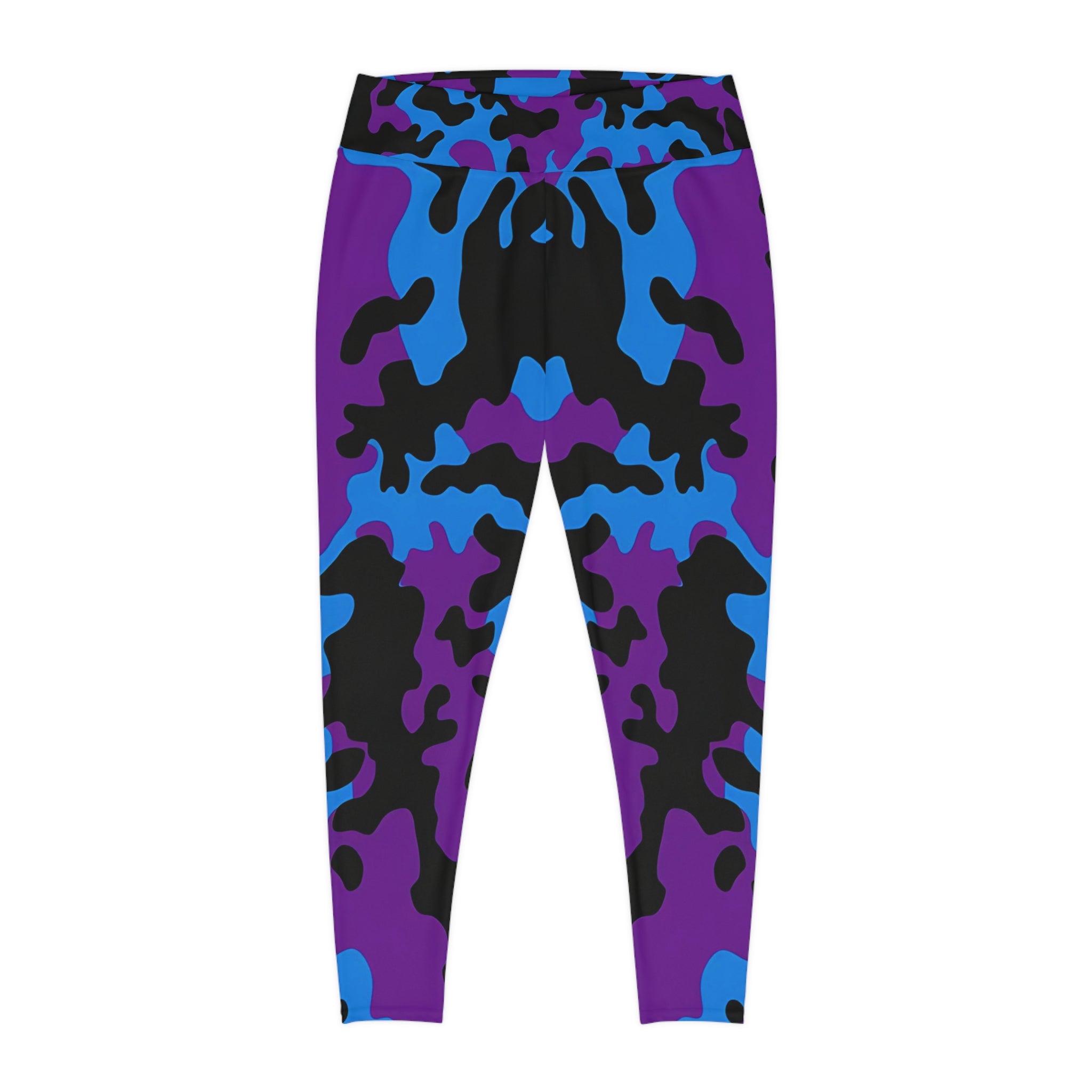 Bold Camo Plus Size Leggings for Active Comfort - Angel Body