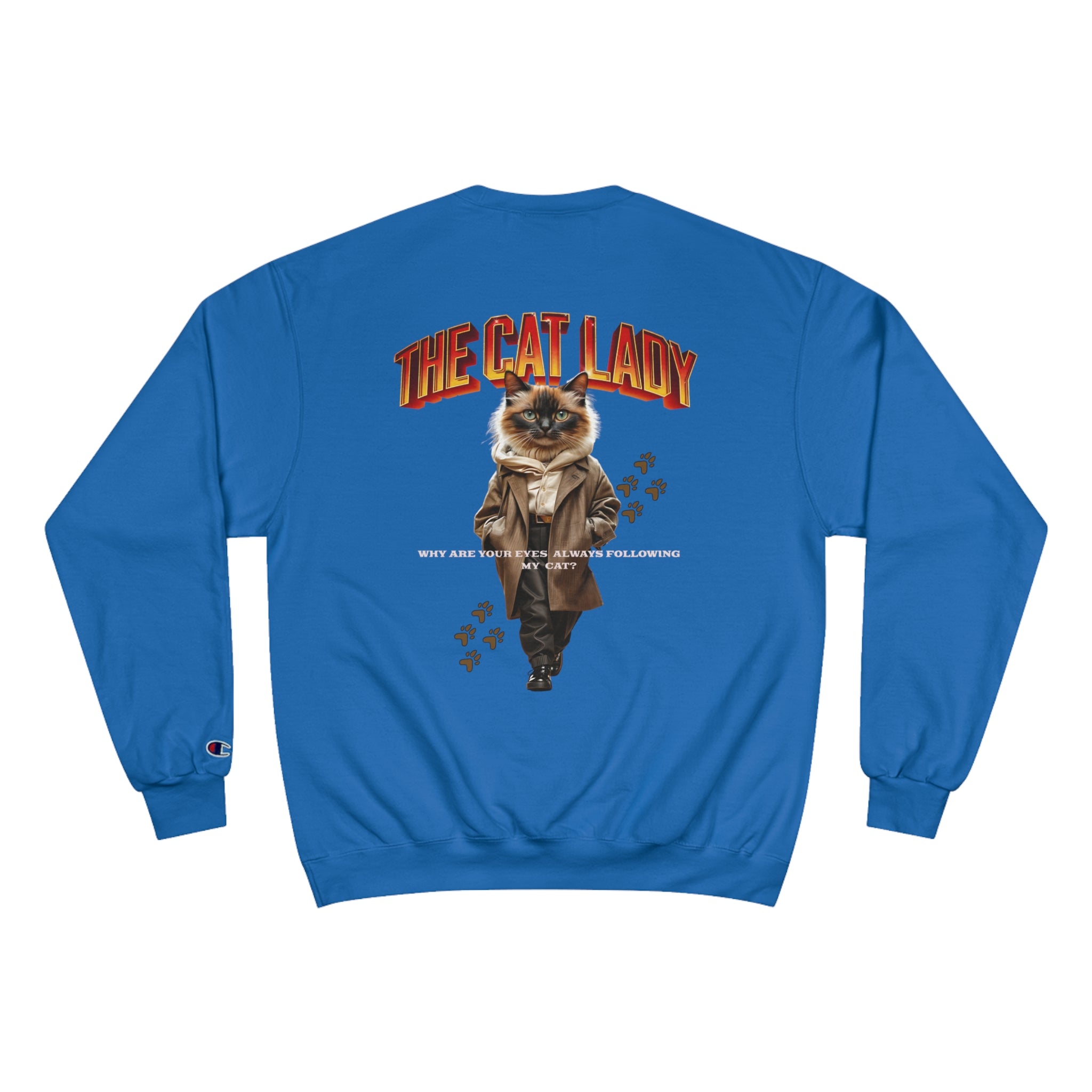 Cat Lady Champion Sweatshirt - Angel Body